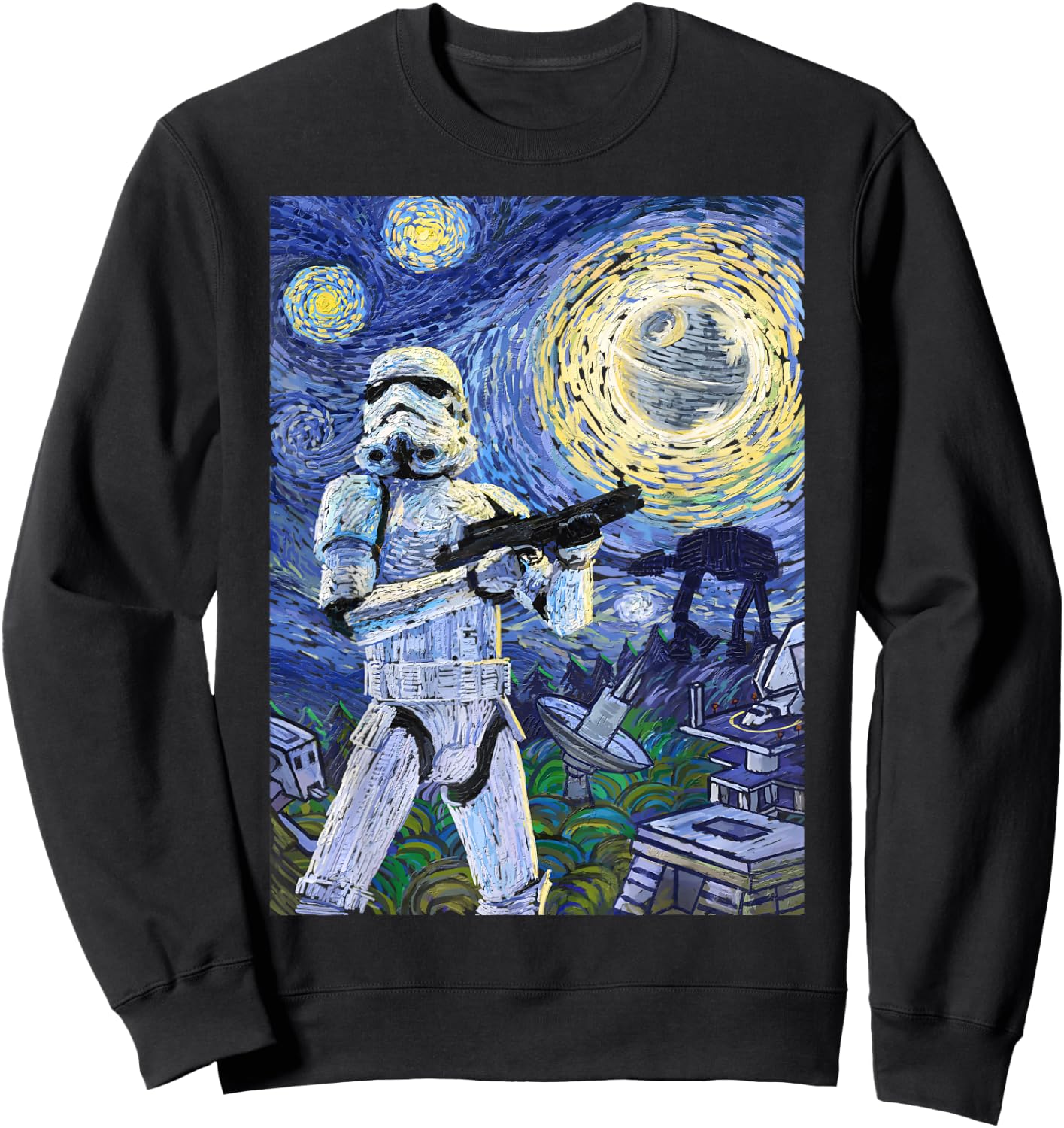 Star Wars Stormtrooper Starry Night Graphic C1 Sweatshirt - Sweatshirt | Black