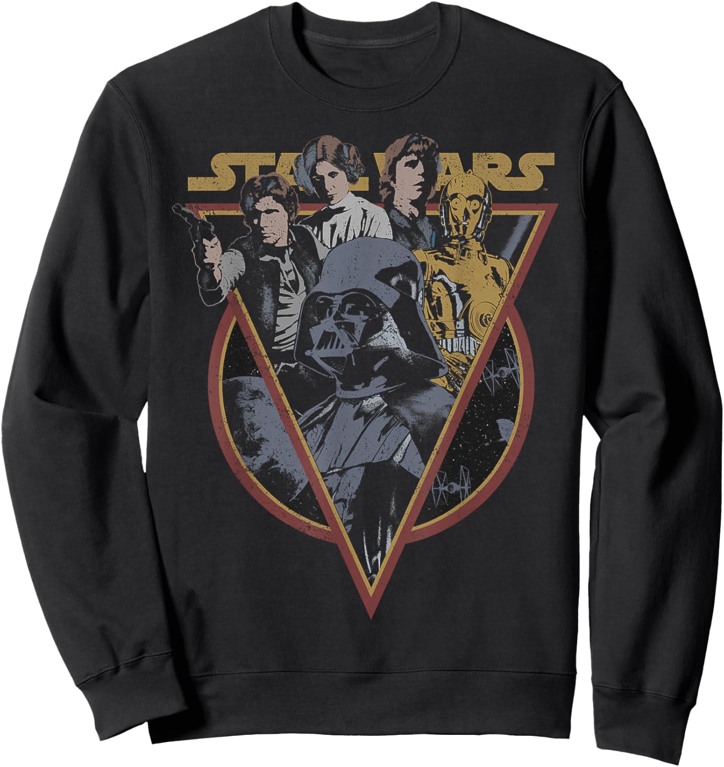 Star Wars Retro Characters Vintage Style Sweatshirt - Sweatshirt | Black