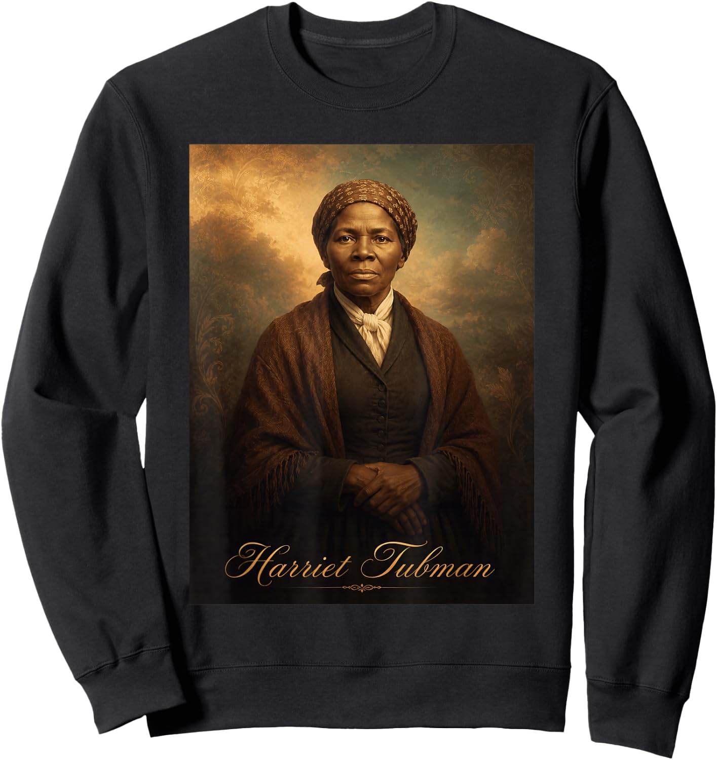 Harriet Tubman Portrait Sweatshirt - Sweatshirt | Black