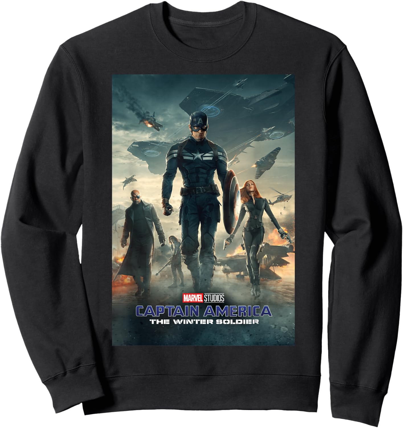 Marvel Studios Capt. America Winter Soldier Sweatshirt - Sweatshirt | Black