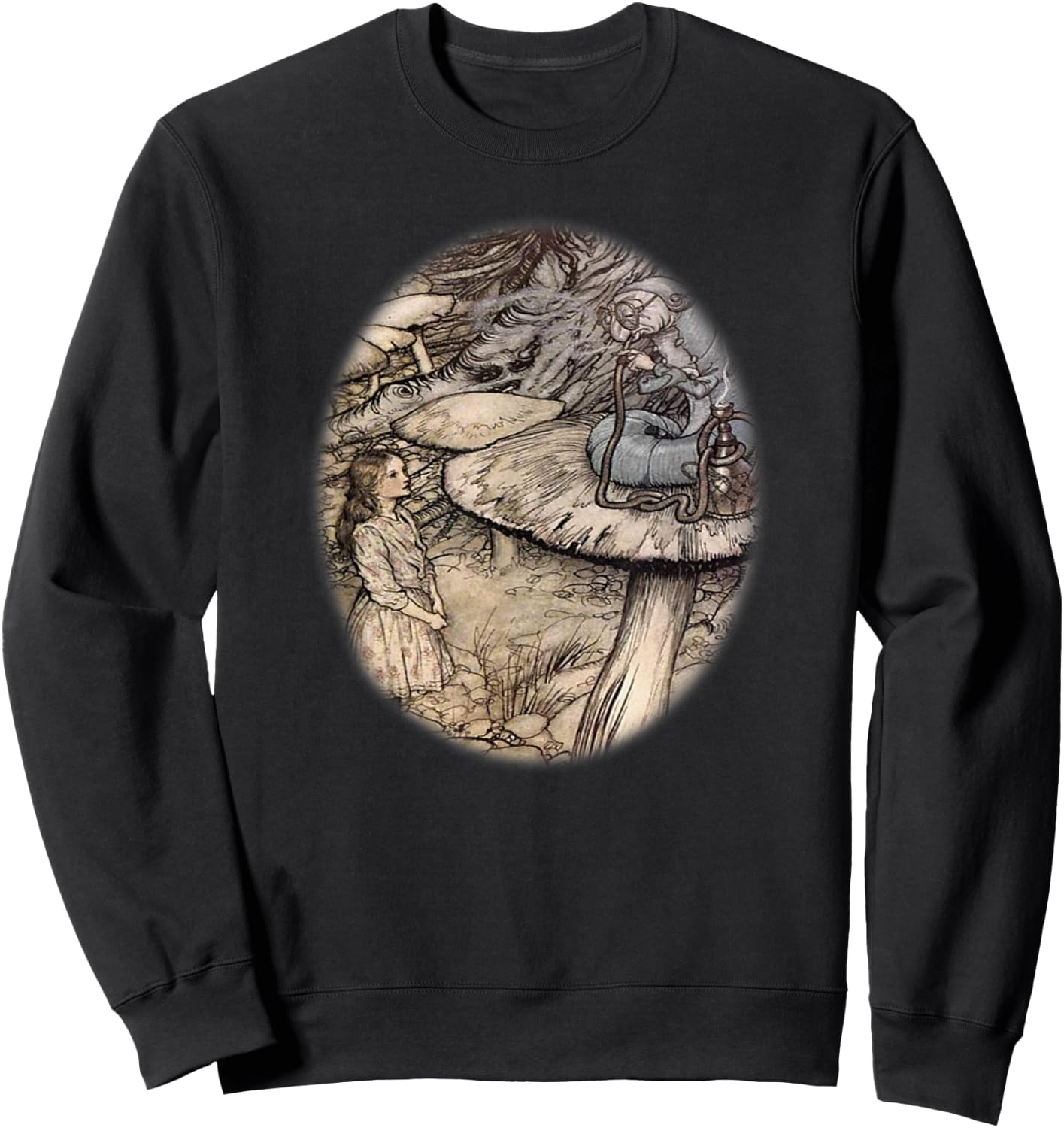 Alice in Wonderland Arthur Rackham's Art Sweatshirt - Sweatshirt | Black