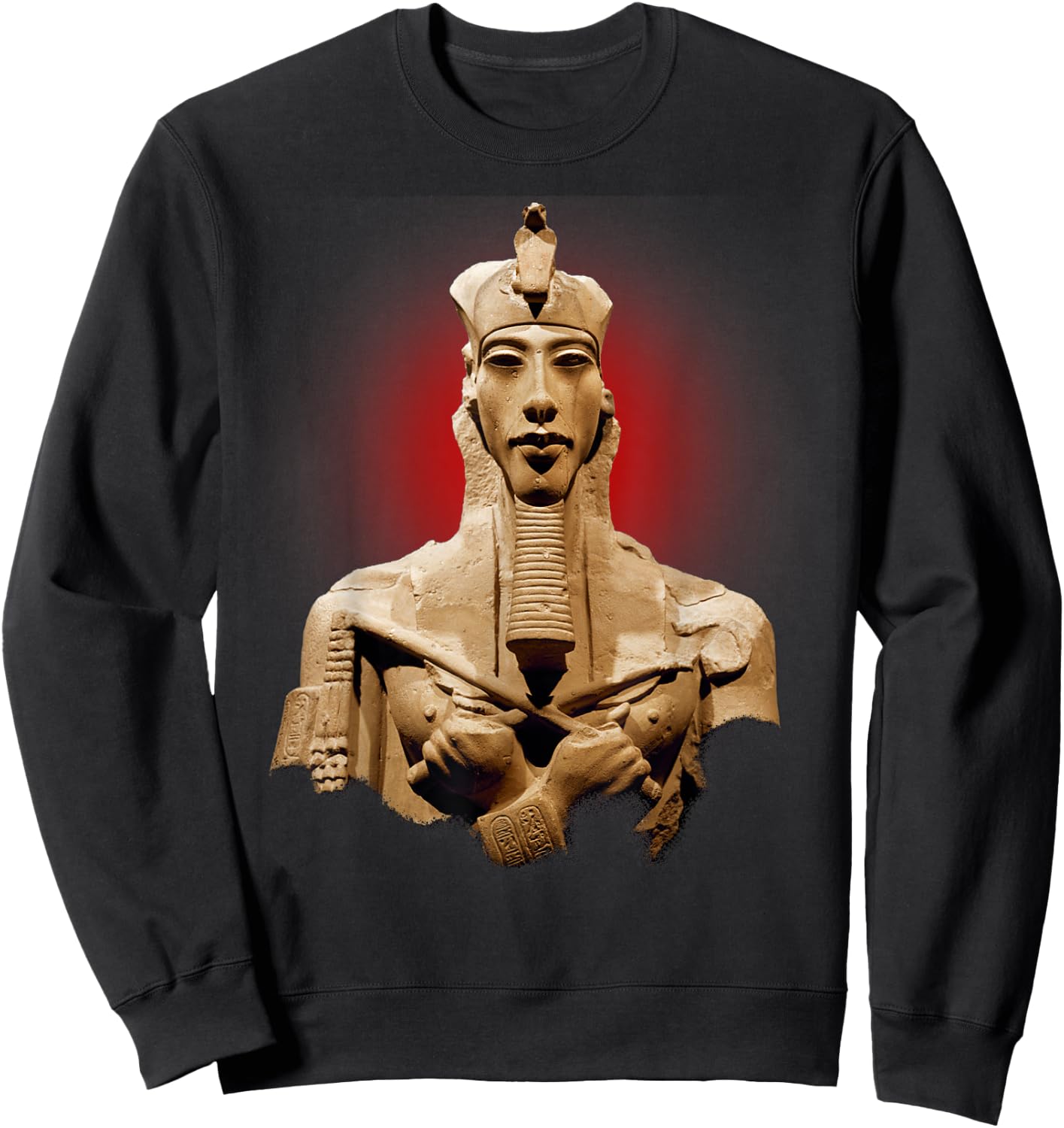 Akhenaten Egyptian Pharaoh Sweatshirt - Sweatshirt | Black