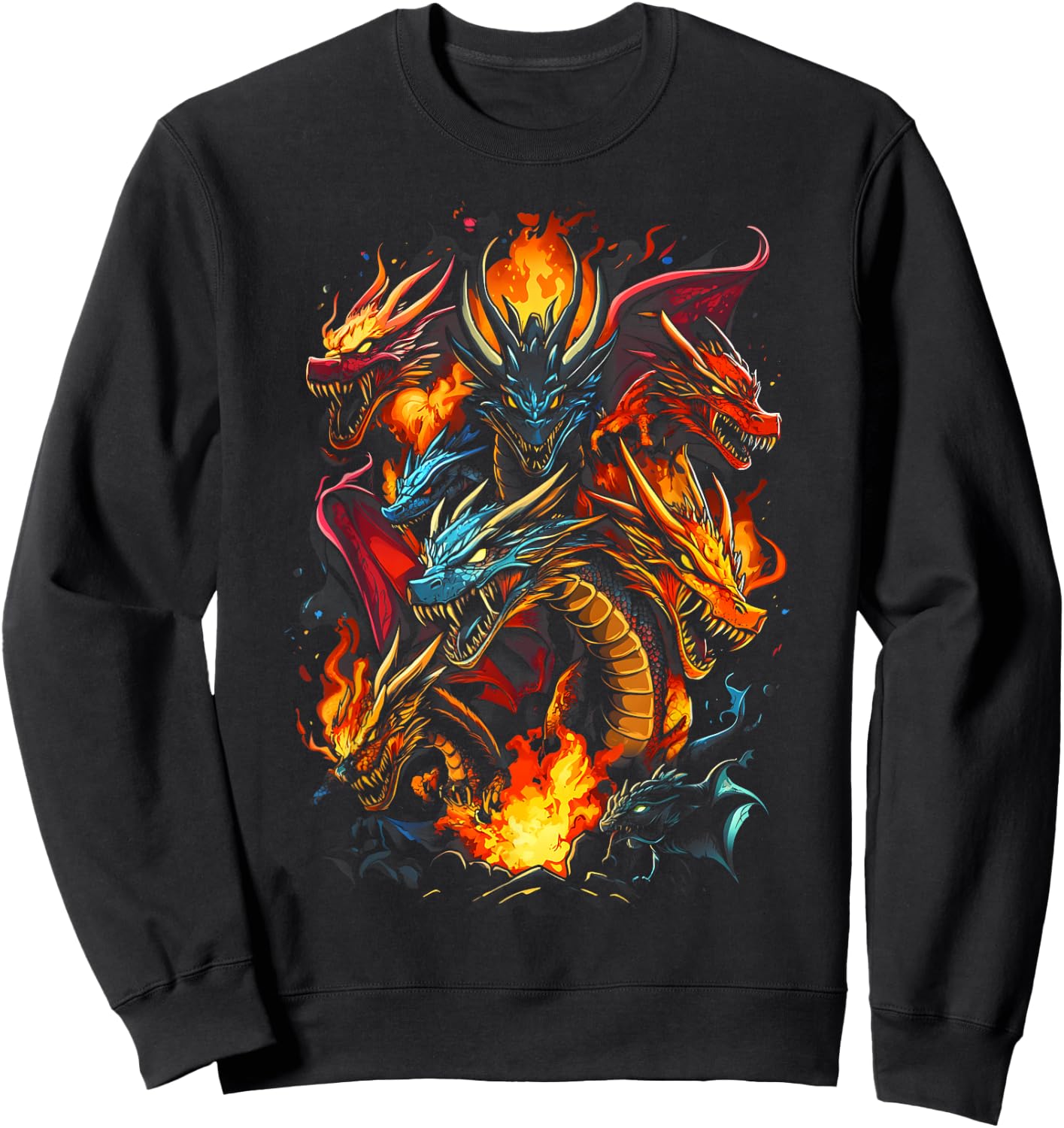 Dragon Lovers Dragon Types Women Men Girls Boys Dragons Sweatshirt - Sweatshirt | Black