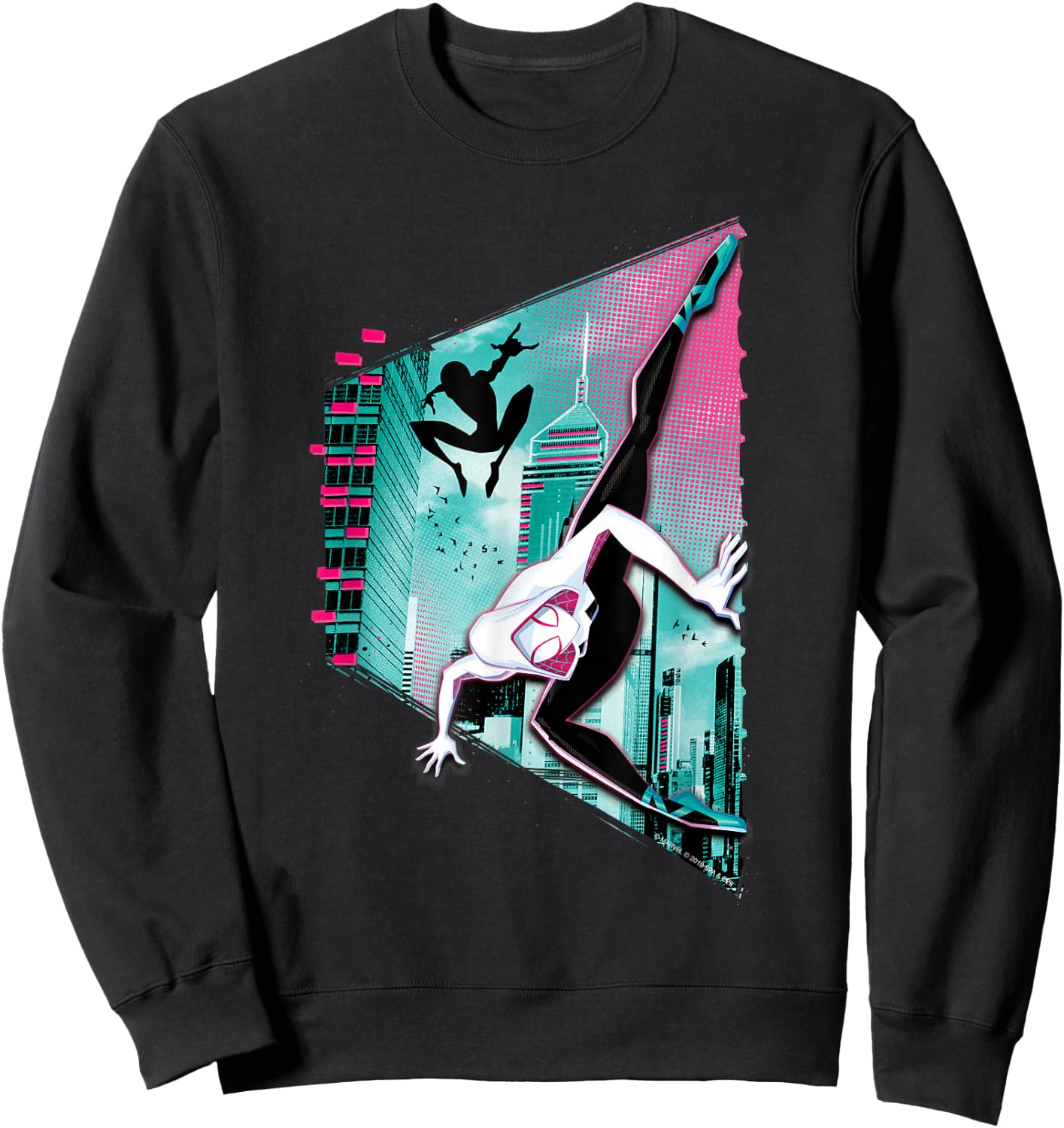 Marvel Spider-Man Into the Spider-Verse Ghost Spider Sweatshirt - Sweatshirt | Black