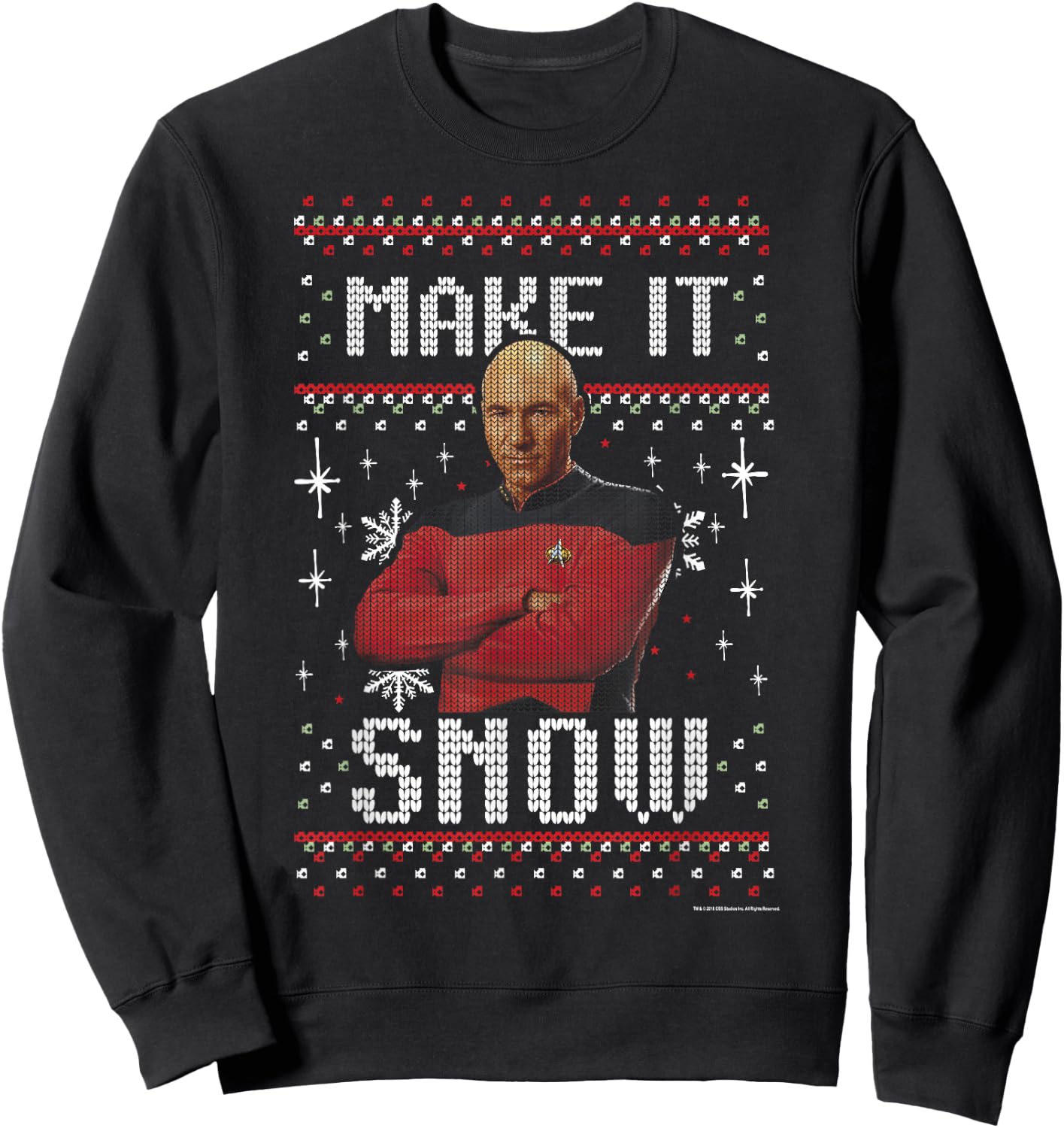 Star Trek: The Next Generation Make It Snow Sweatshirt - Sweatshirt | Black
