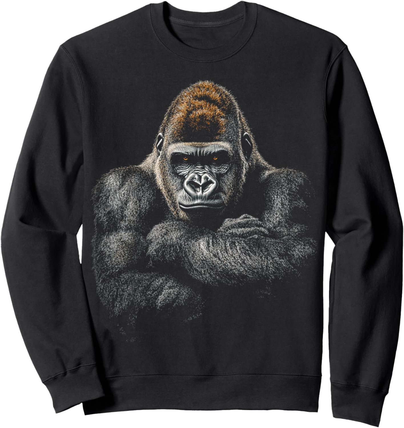 King Of The Jungle Gorilla Sweatshirt - Sweatshirt | Black
