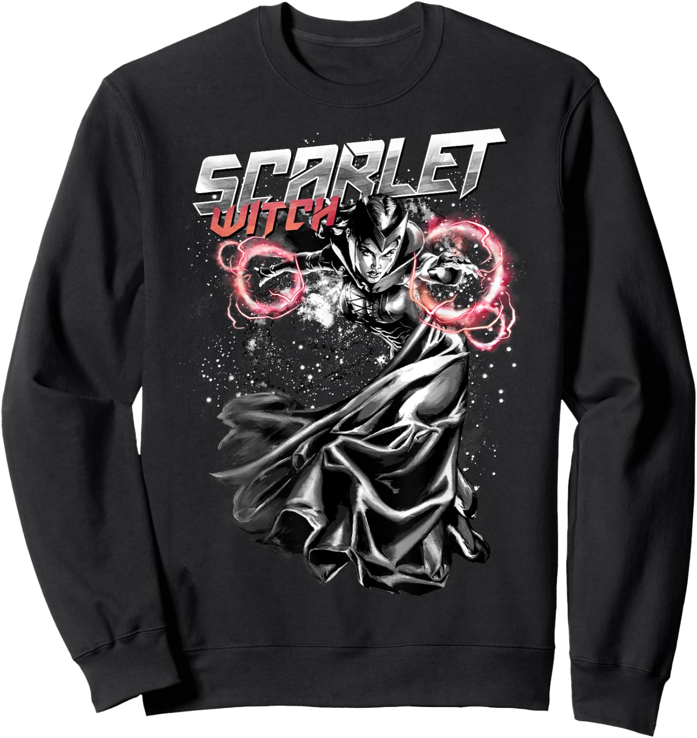 Marvel Scarlet Witch Fire Hexes Graphic Sweatshirt - Sweatshirt | Black