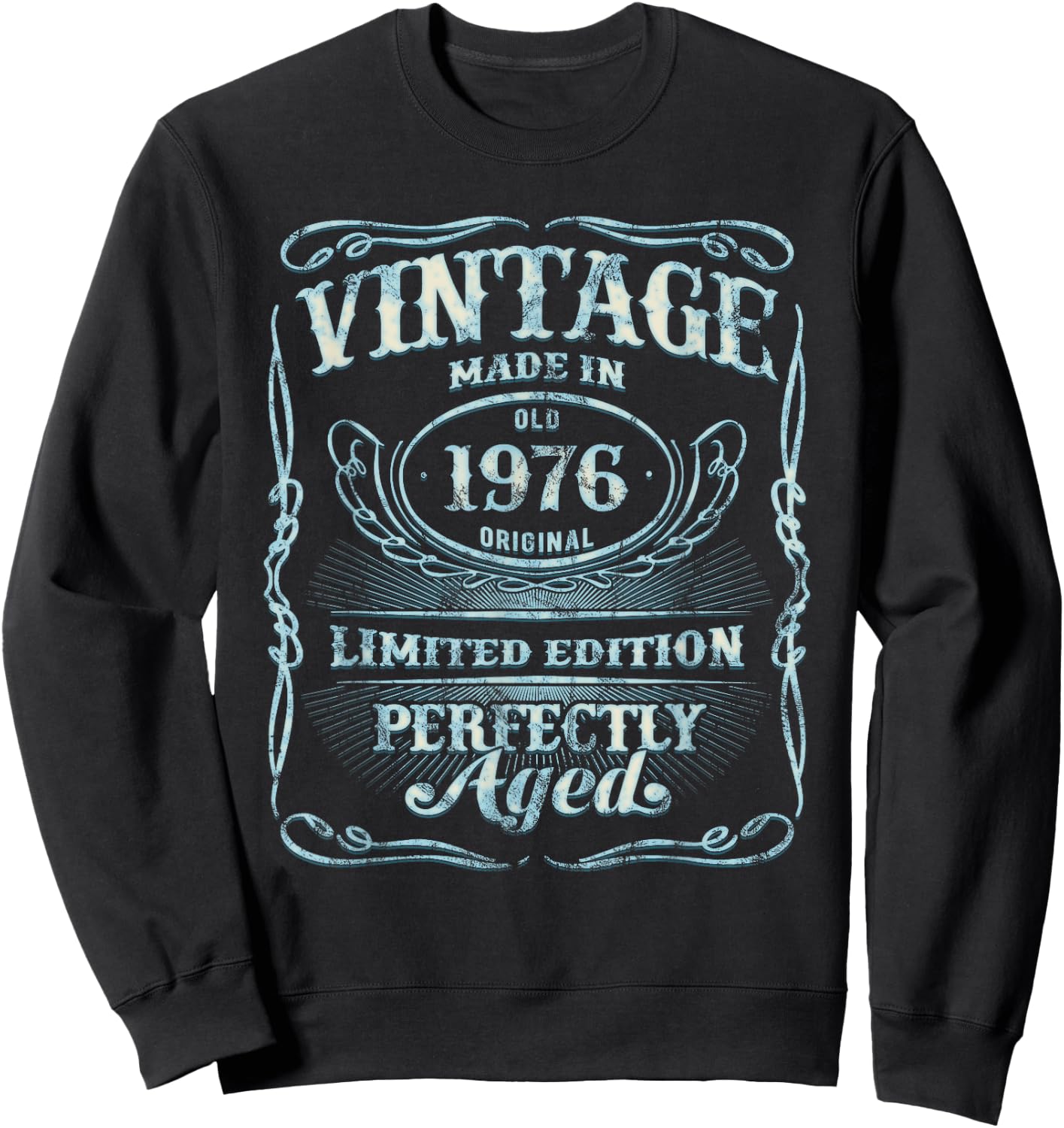 Vintage Original Made In 1976 Classic 49th Birthday Sweatshirt - Sweatshirt | Black