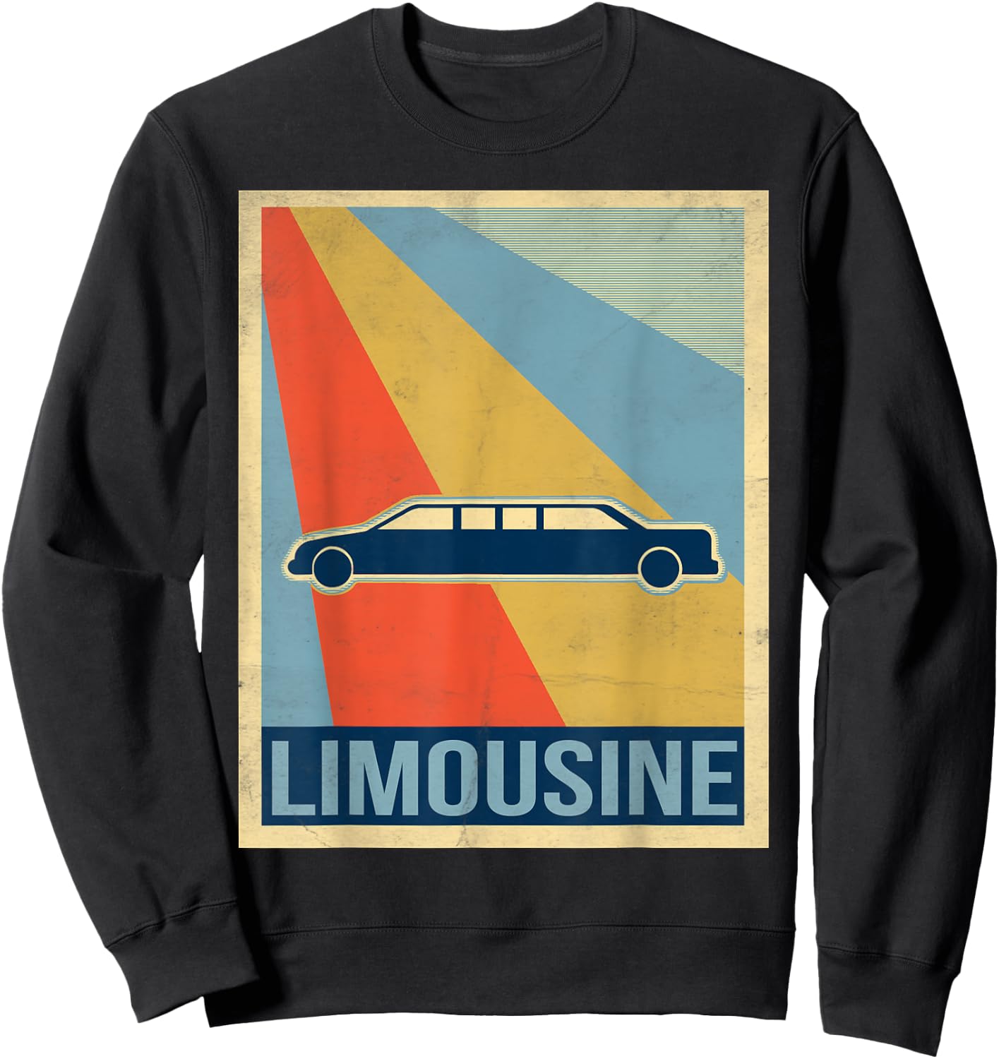 Retro Limousine Shirt Sweatshirt - Sweatshirt | Black