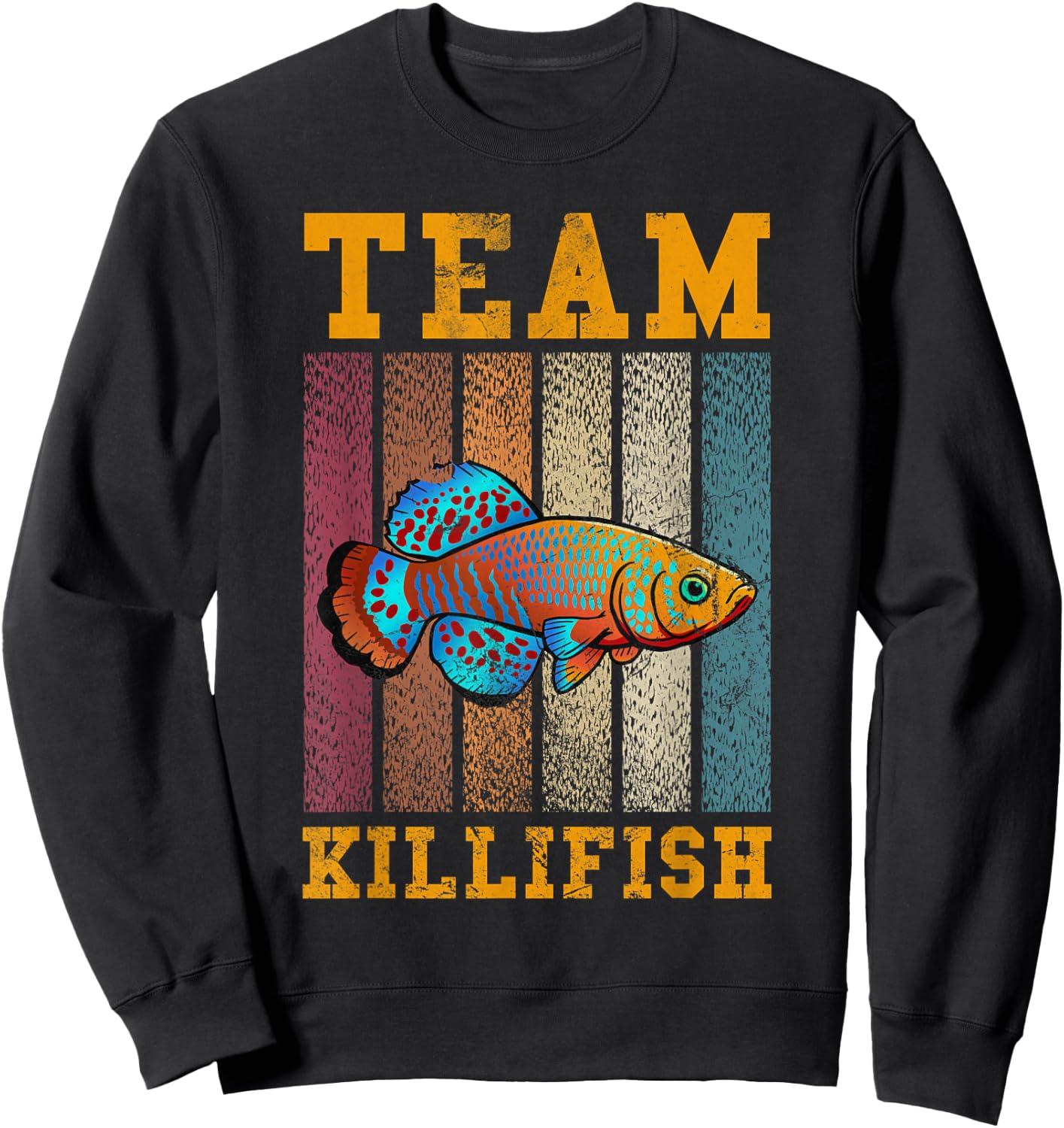 team killifish Design for a fish lover Sweatshirt - Sweatshirt | Black