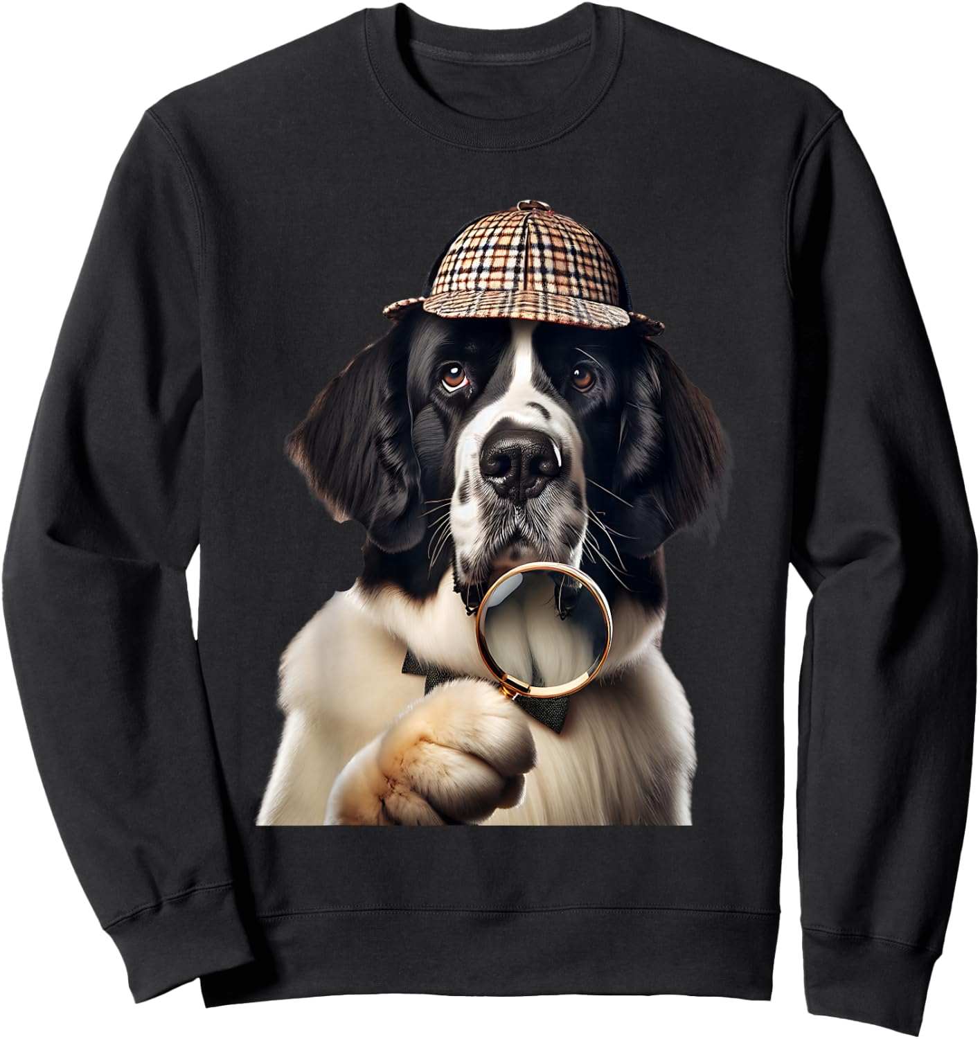 Landseer Newfoundland Dog Sweatshirt - Sweatshirt | Black