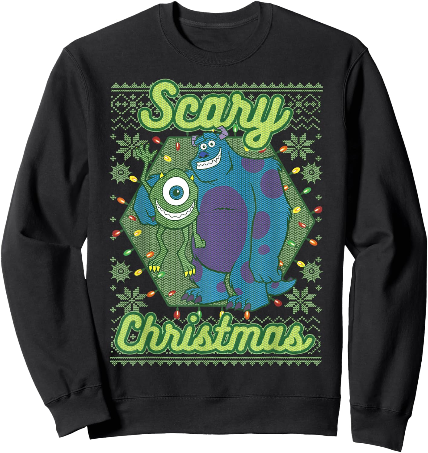 Disney Pixar Monsters University Scary Christmas Sweatshirt - Sweatshirt | Black