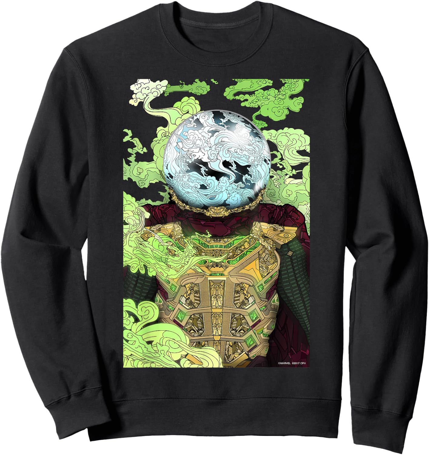 Marvel Spider-Man Far From Home Mysterio Poster Sweatshirt - Sweatshirt | Black