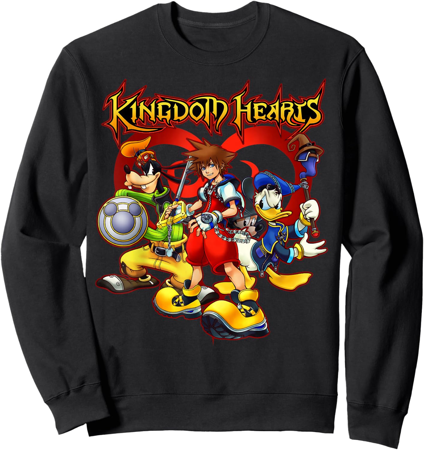 Disney - Kingdom Hearts Team Ready Sweatshirt - Sweatshirt | Black