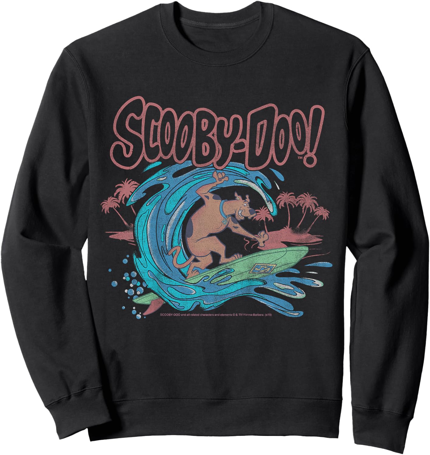 Kids Scooby-Doo Surfing Title Logo Sweatshirt - Sweatshirt | Black