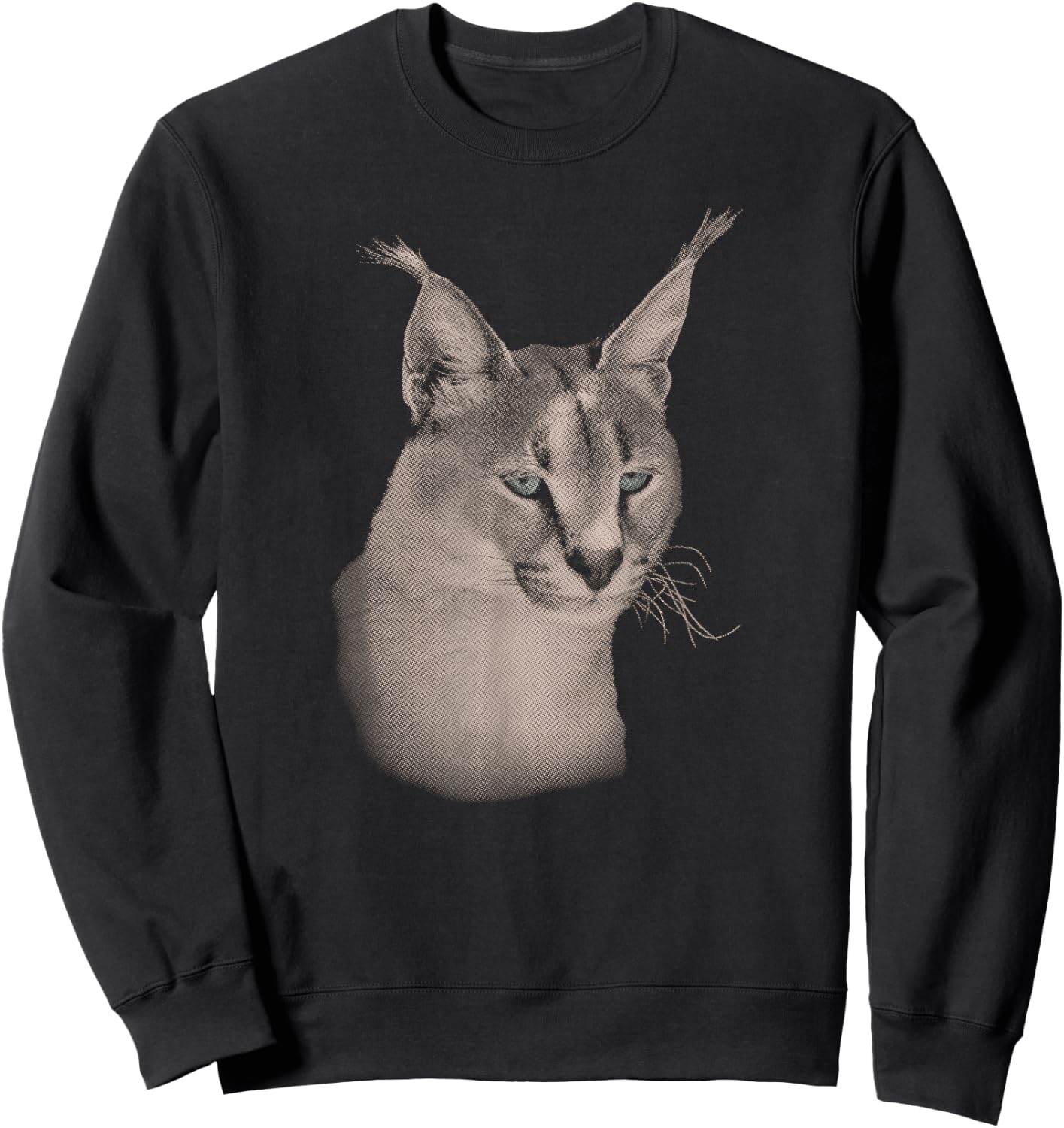 Caracal Wild Cat African Wildlife for Cat Lovers Sweatshirt - Sweatshirt | Black