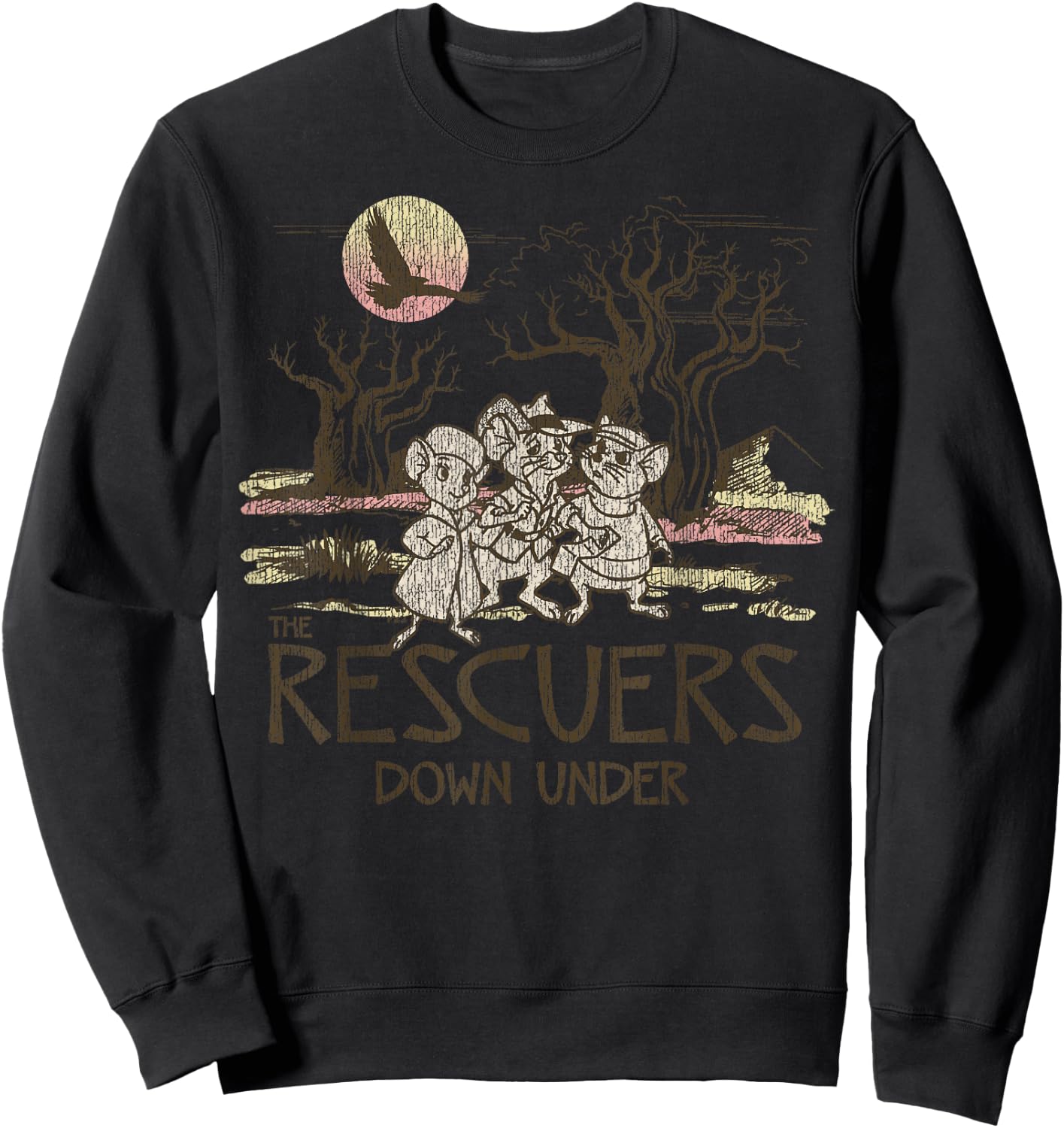 Disney Rescuers Down Under Adventure Mice Sweatshirt - Sweatshirt | Black