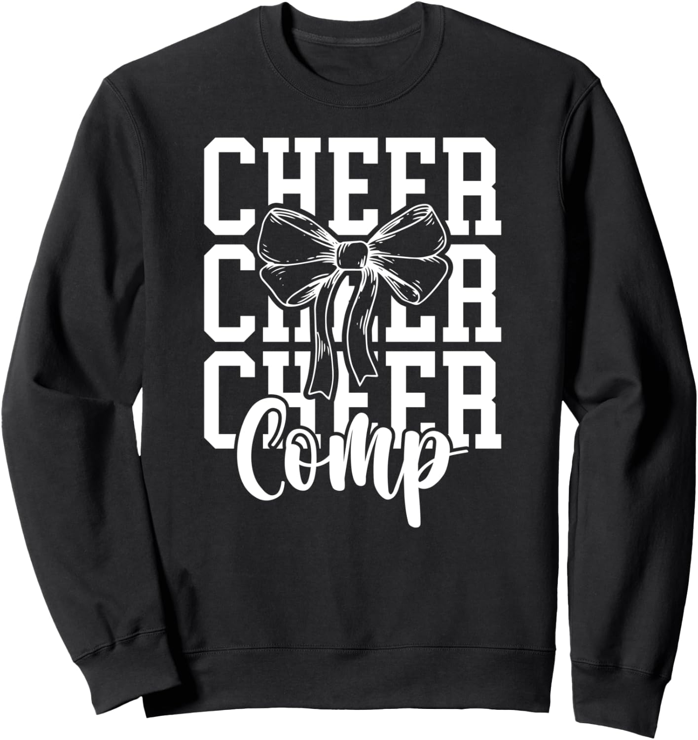 Cheer Comp Day Cheerleading Competition Day Cheerleader Sweatshirt - Sweatshirt | Black