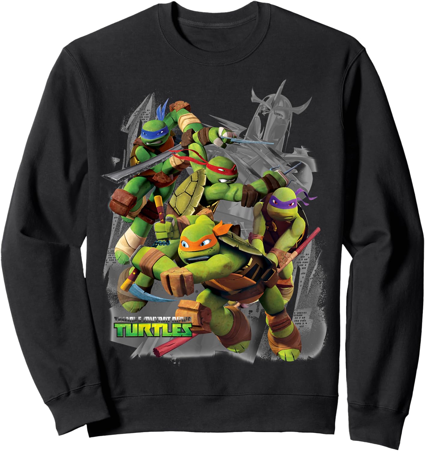 Teenage Mutant Ninja Turtles Versus Shredder Sweatshirt - Sweatshirt | Black