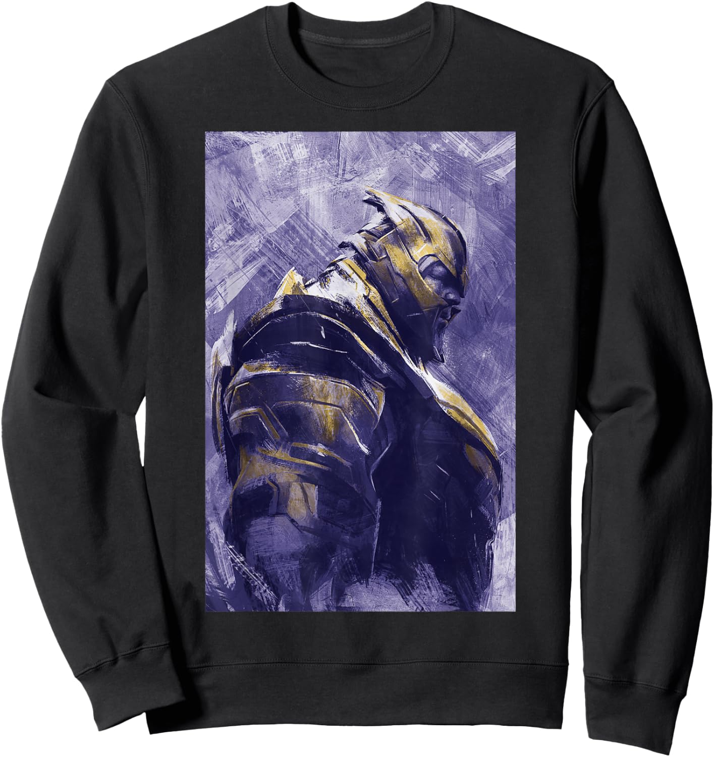 Marvel Avengers Endgame Thanos Painting Graphic Sweatshirt - Sweatshirt | Black