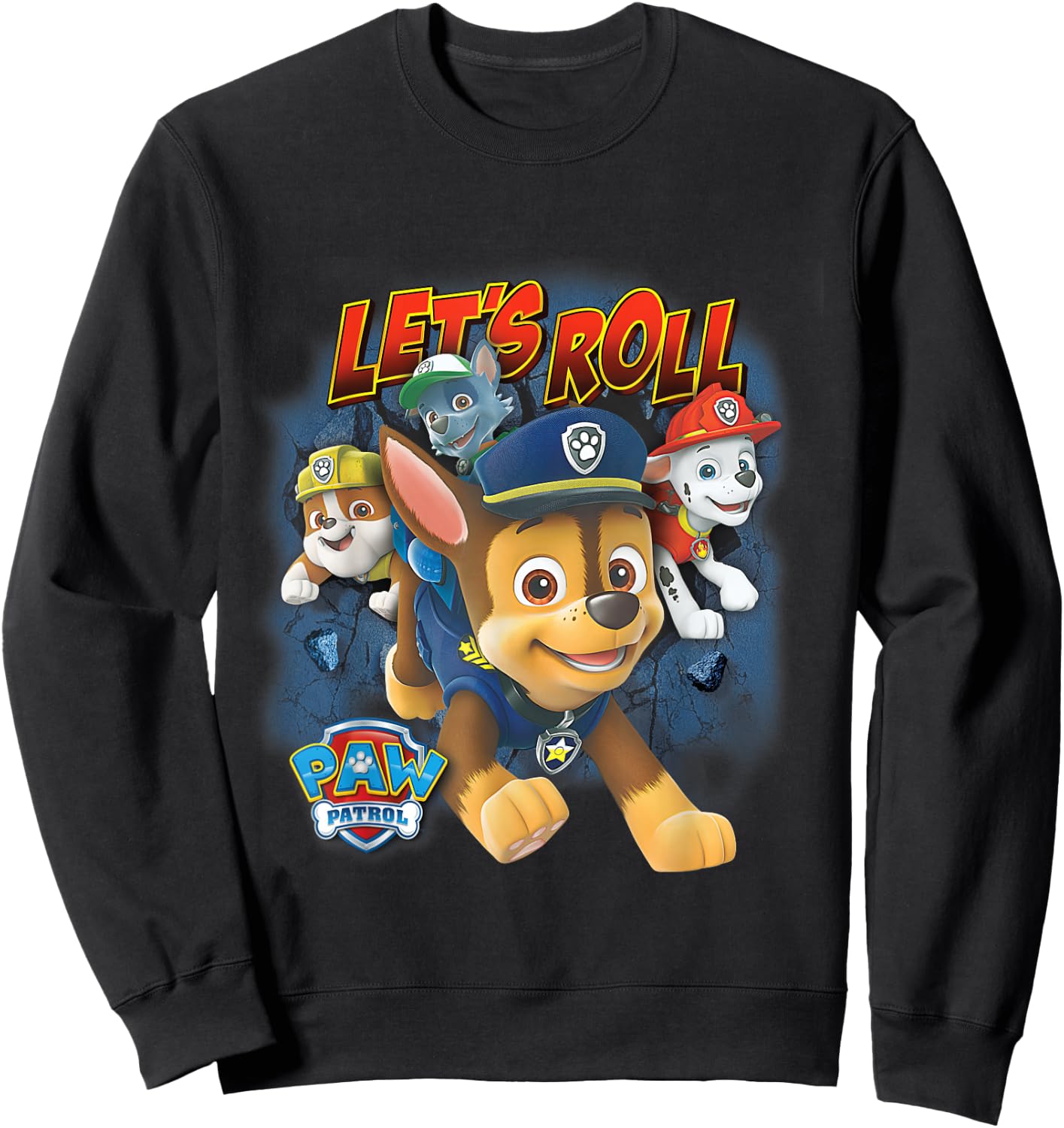 PAW Patrol Lets Roll Breaking The Wall Sweatshirt - Sweatshirt | Black