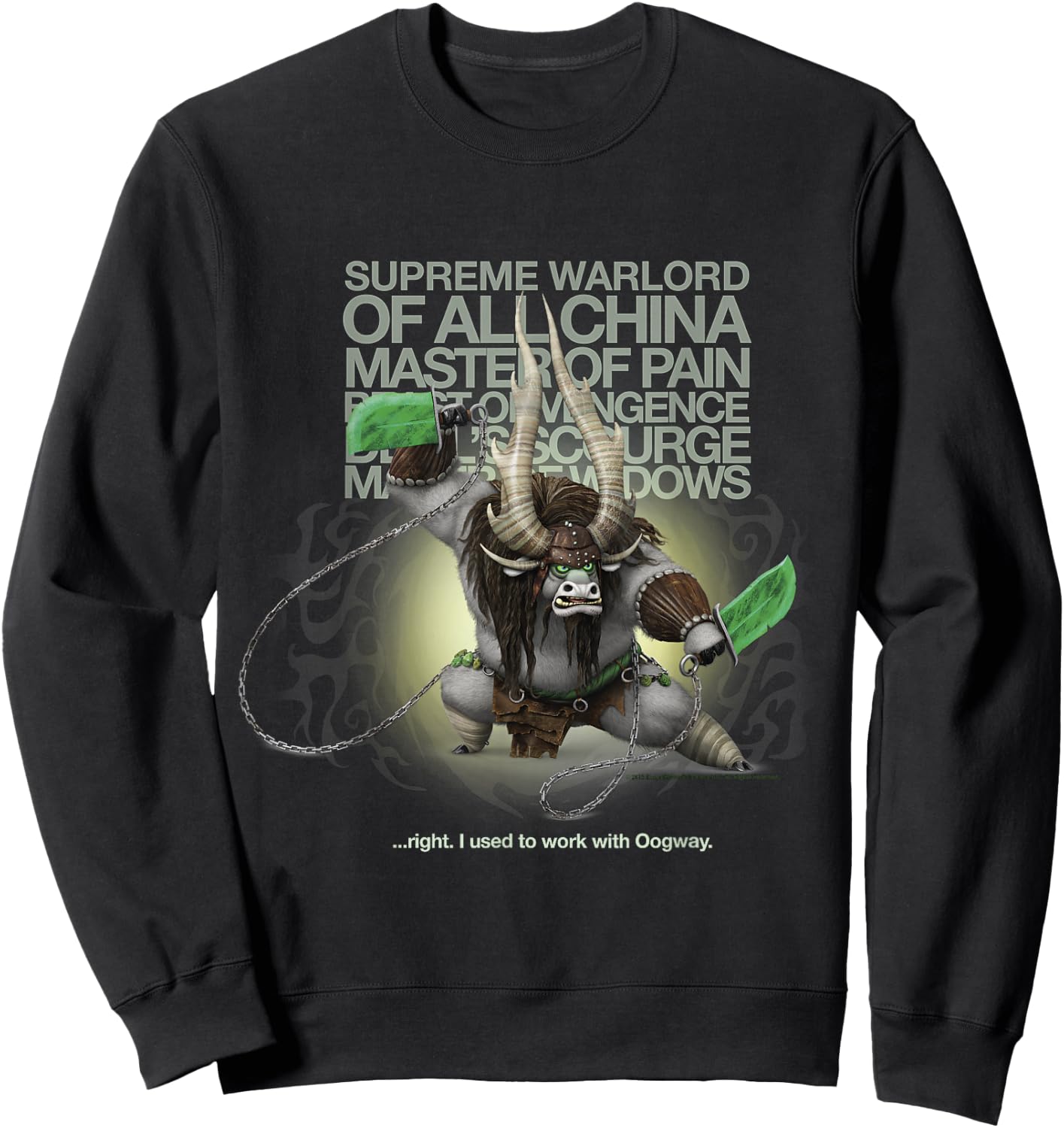 Kung Fu Panda Kai Supreme Warlord Portrait Sweatshirt - Sweatshirt | Black