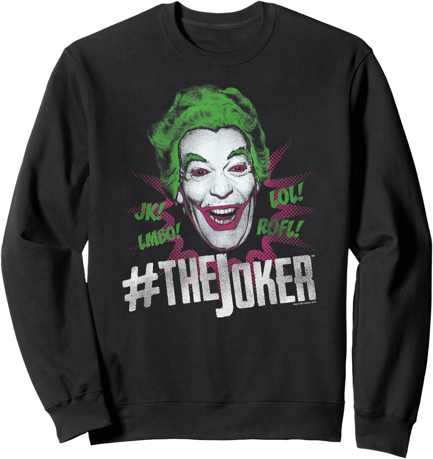 Batman Classic TV Series #Joker T Shirt Sweatshirt - Sweatshirt | Black