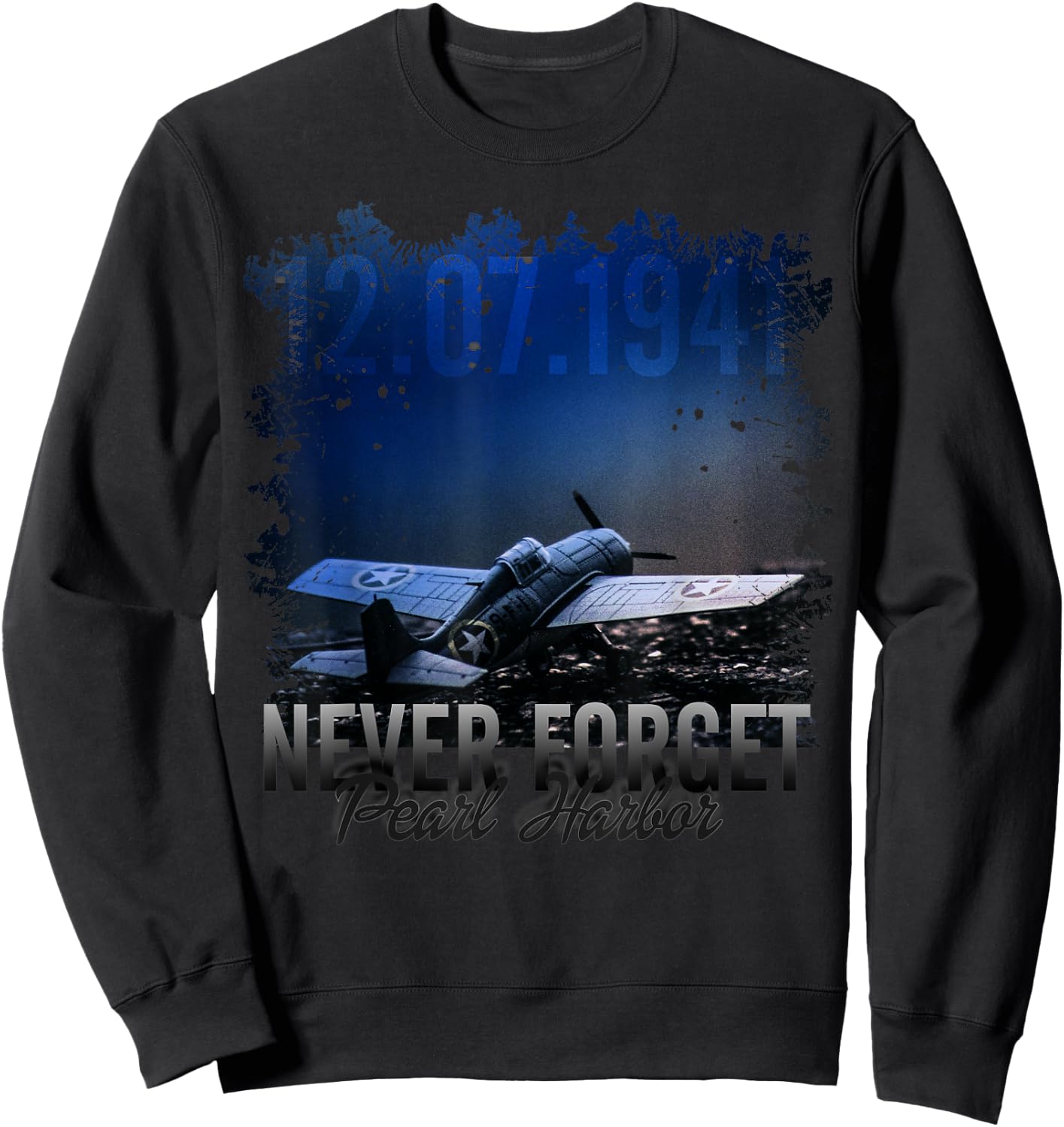 Never Forget Pearl Harbor Sweatshirt - Sweatshirt | Black