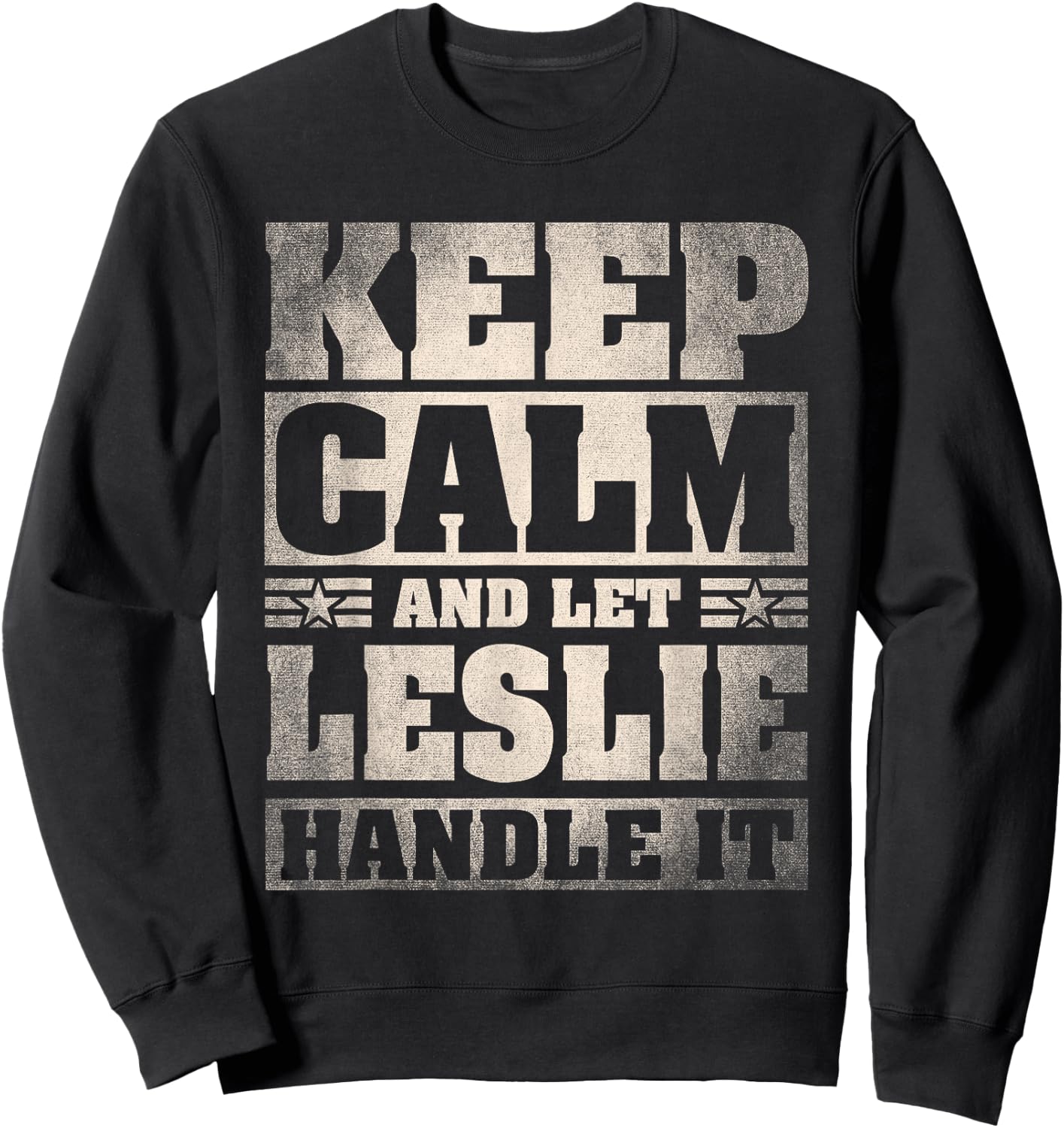 Leslie Name Shirt Personalized Leslie First Name Sweatshirt - Sweatshirt | Black