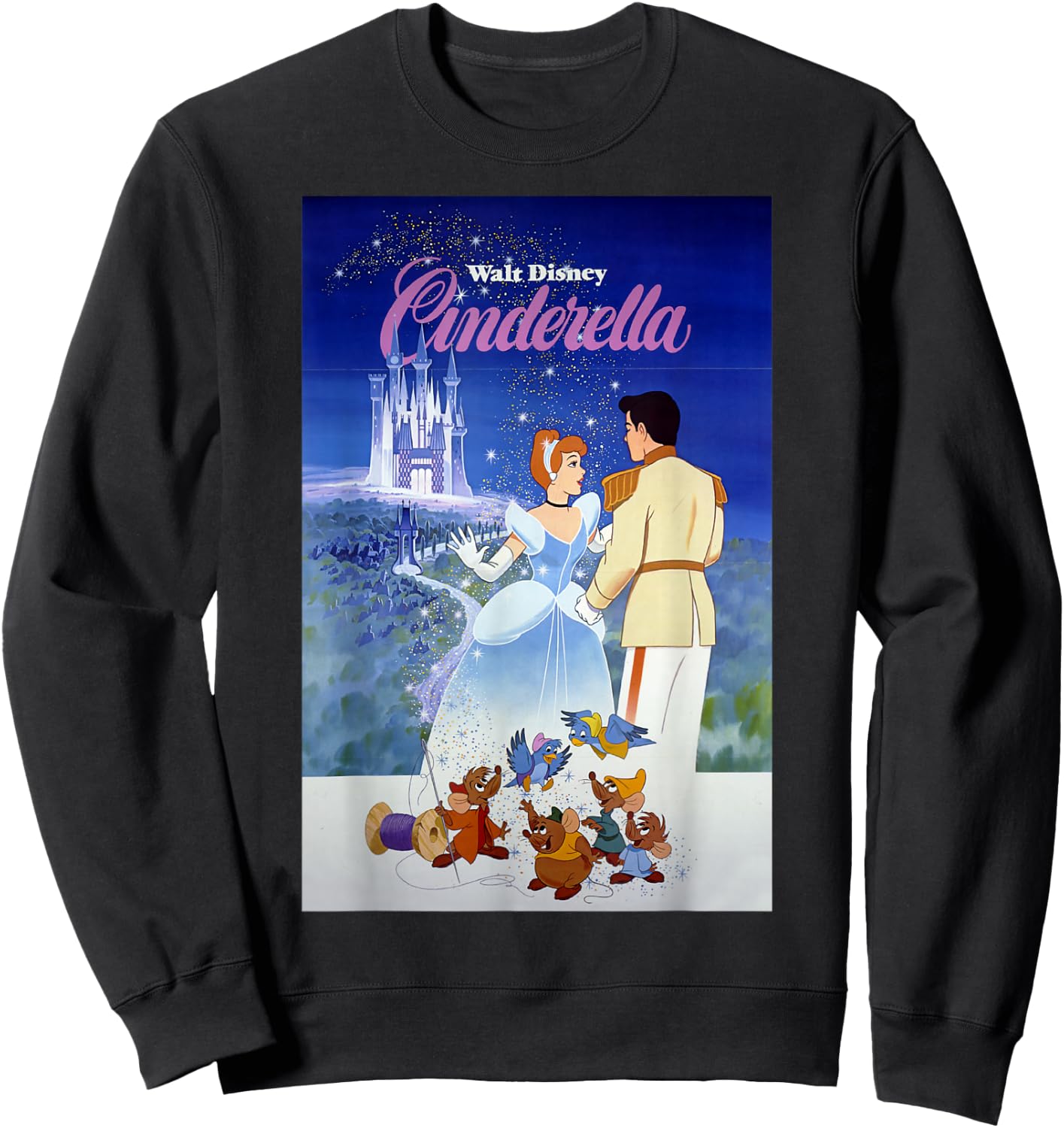 Disney Cinderella Vintage Poster Small Sweatshirt - Sweatshirt | Black