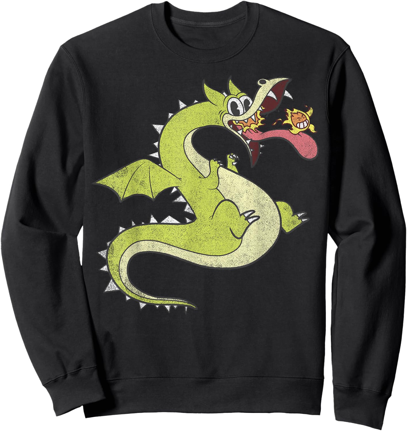 Cuphead Distressed Grim Matchstick Sweatshirt - Sweatshirt | Black