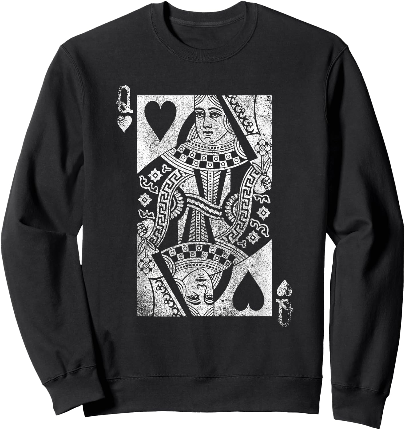 The Original Queen of Hearts (Vintage Design) Sweatshirt - Sweatshirt | Black