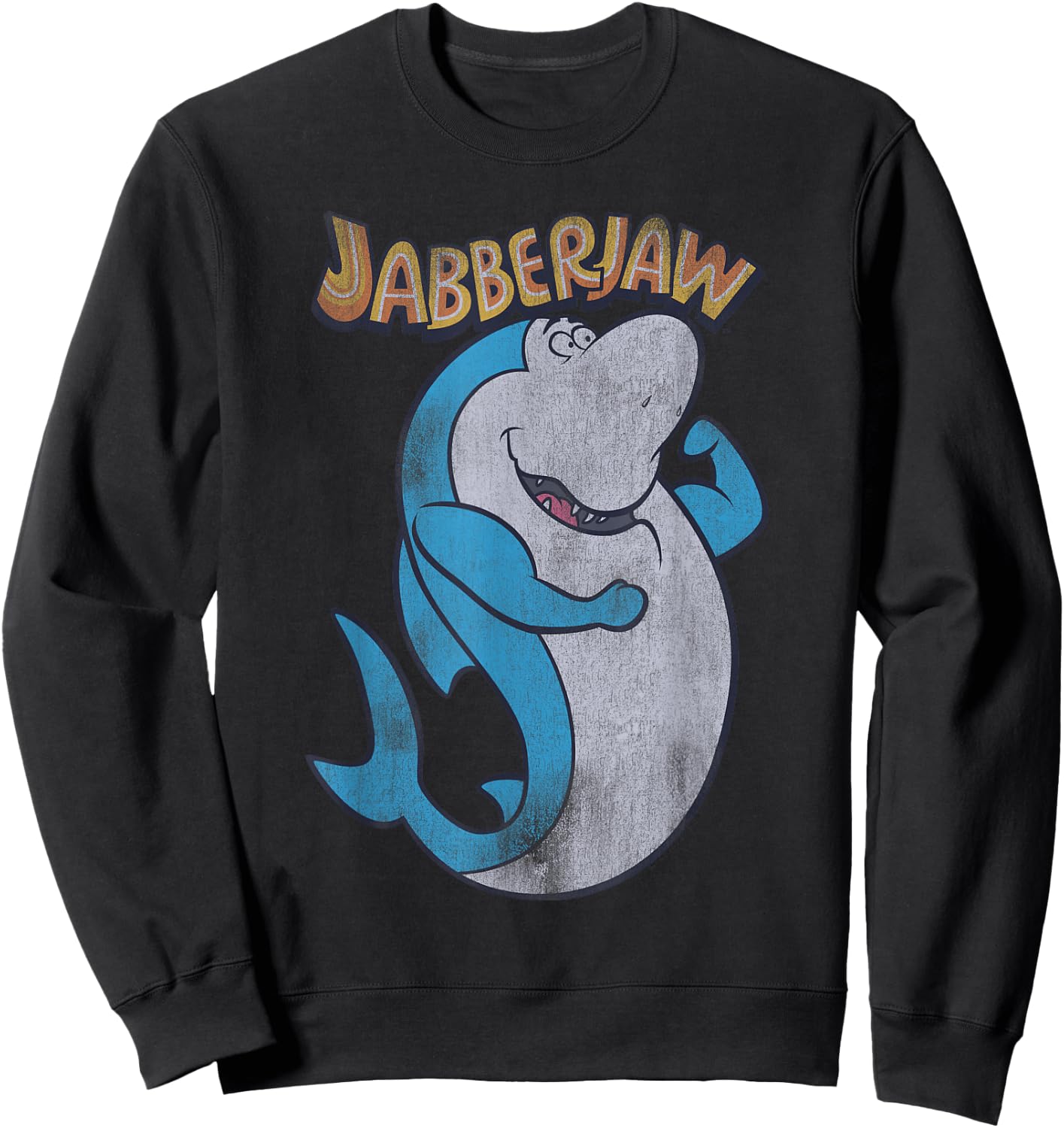 Jabberjaw Distressed Sweatshirt - Sweatshirt | Black