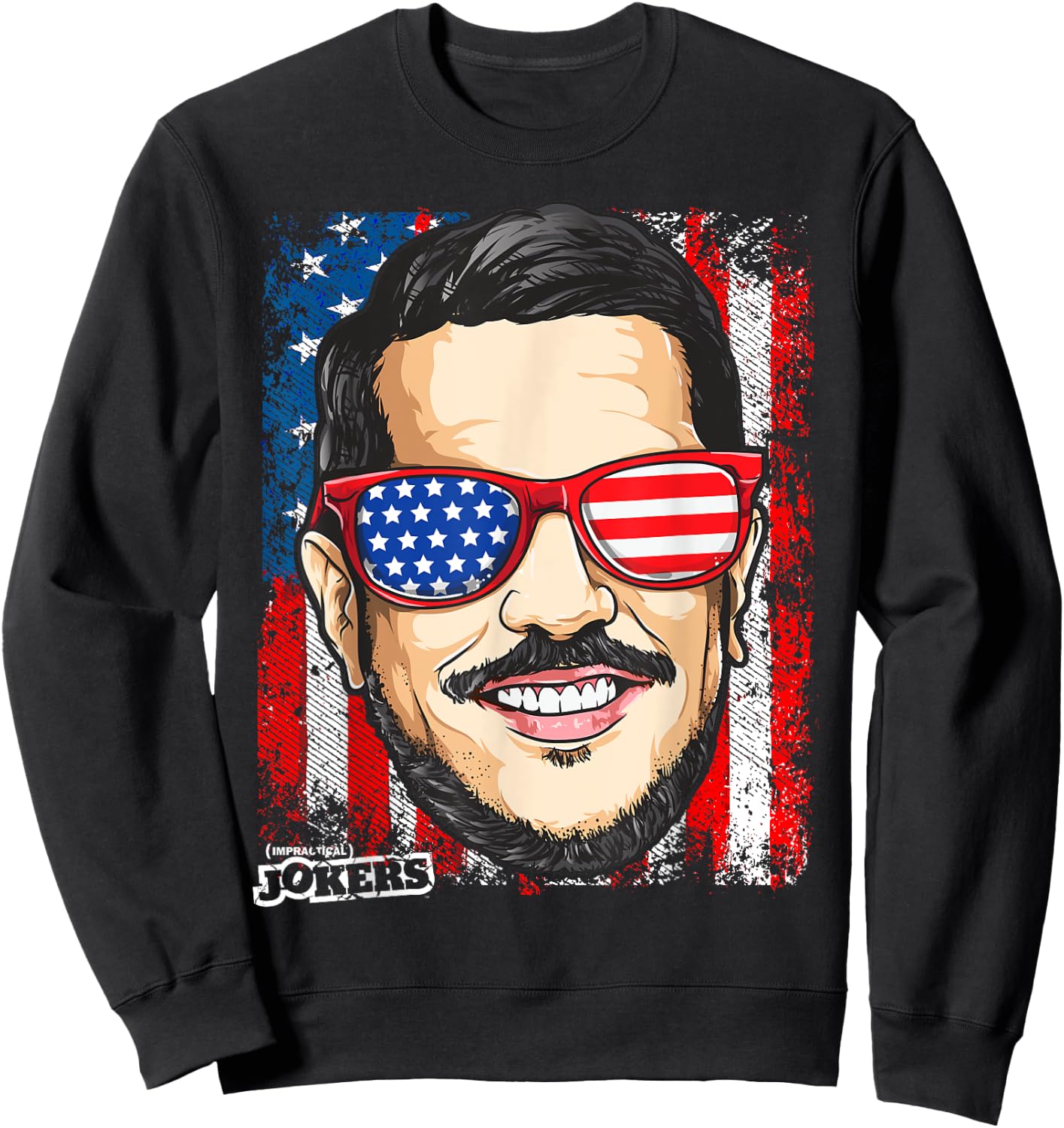 Impractical Jokers Patriotic Sal Hooded Sweatshirt - Sweatshirt | Black