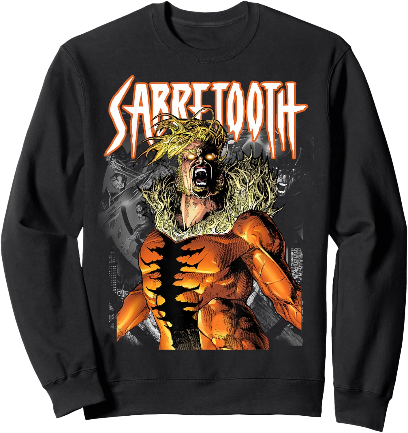 Marvel X-Men Classic Sabretooth Release Inner Beast Sweatshirt - Sweatshirt | Black