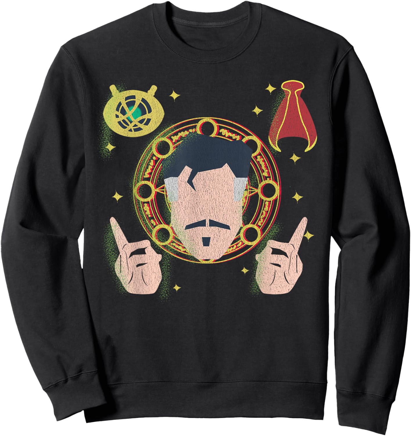 Marvel Doctor Strange Eye Agamotto Cloak Levitation Sweatshirt - Sweatshirt | Black