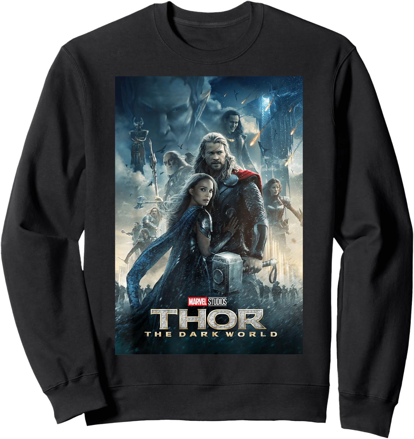 Marvel Studios Thor Dark World Movie Poster Graphic Sweatshirt - Sweatshirt | Black