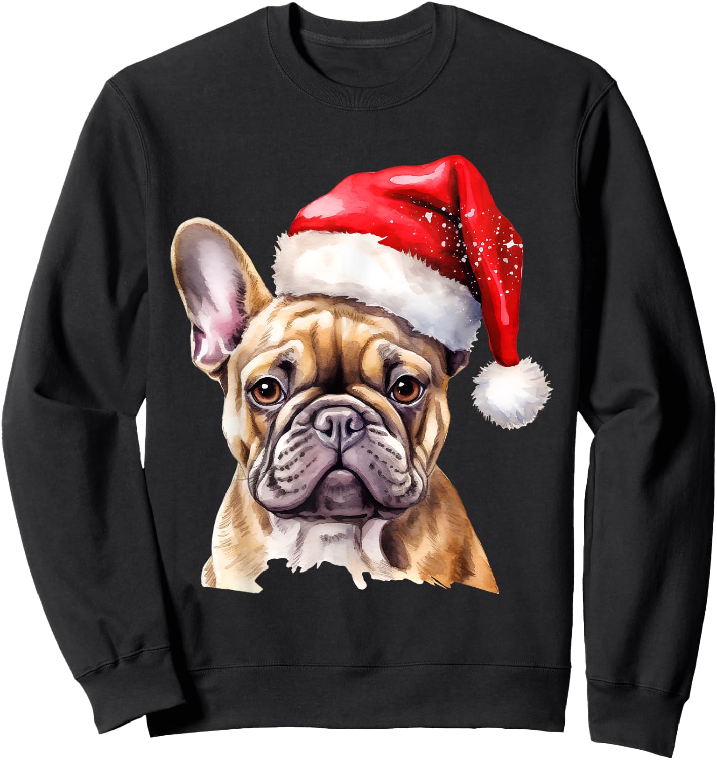 French Bulldog Christmas Dog Sweatshirt - Sweatshirt | Black