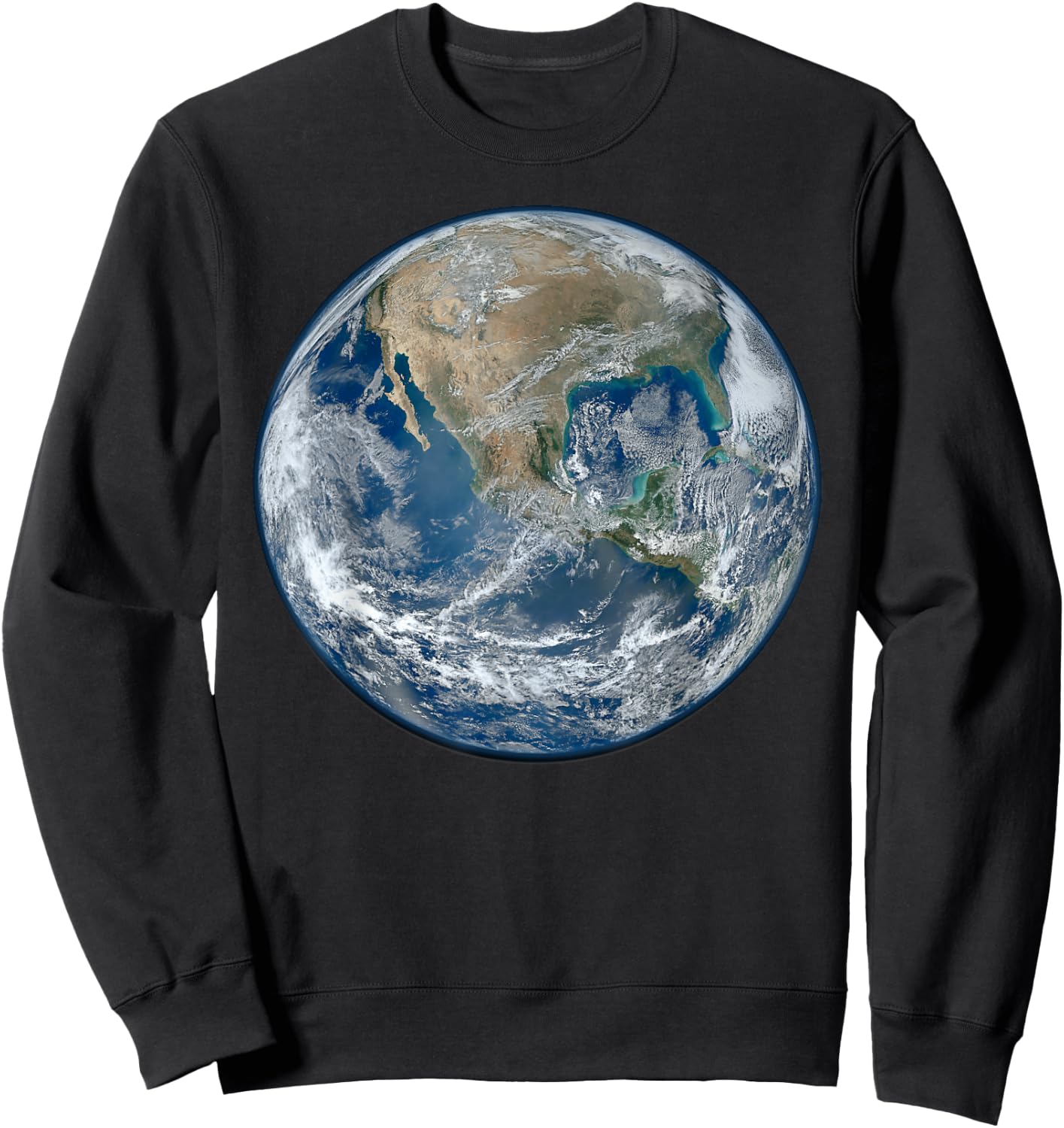 Earth Planet Earth in Space The Blue Planet Sweatshirt - Sweatshirt | Black