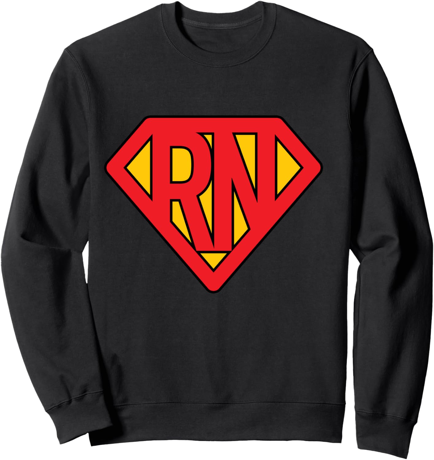 Super Nurse RN superhero Registered Nurse Hero Sweatshirt - Sweatshirt | Black