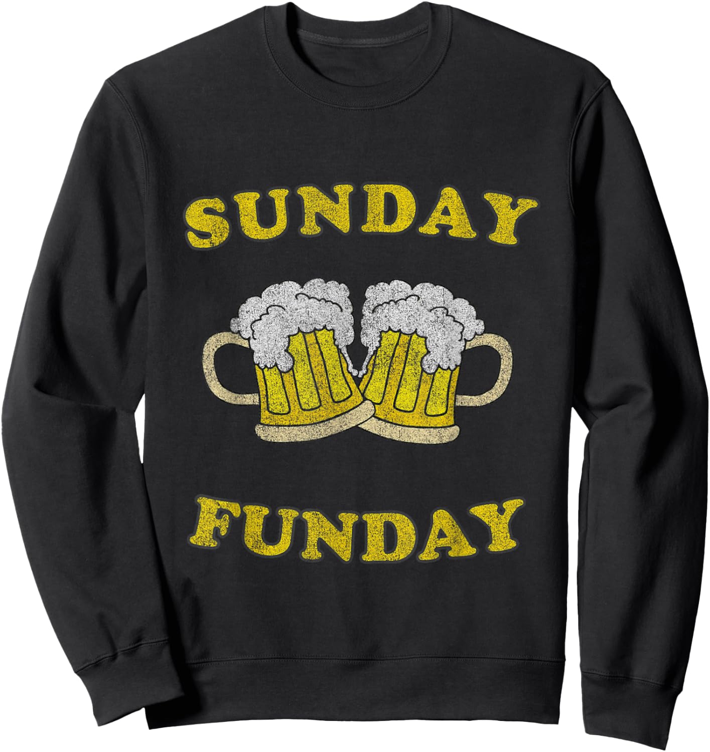 Sunday is Funday Beer Drinking Sweatshirt - Sweatshirt | Black