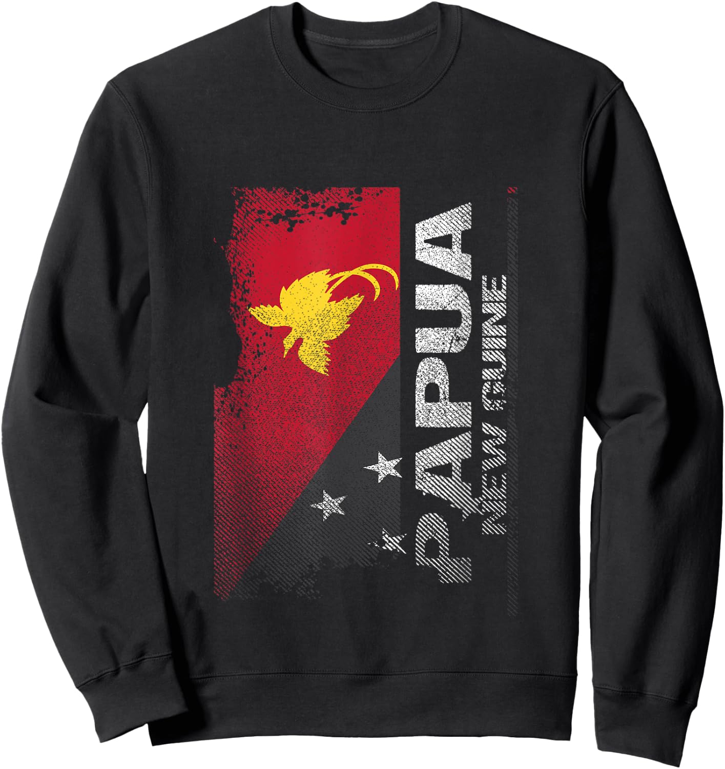 Papua New Guinea Flag , Papuan Country Flag Shirt Sweatshirt - Sweatshirt | Black