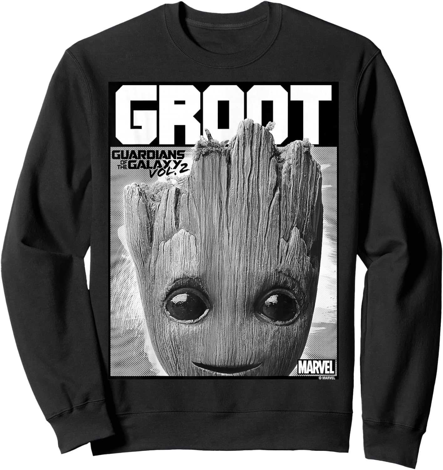 Marvel Guardians Vol. 2 Baby Groot Close-Up C1 Sweatshirt - Sweatshirt | Black