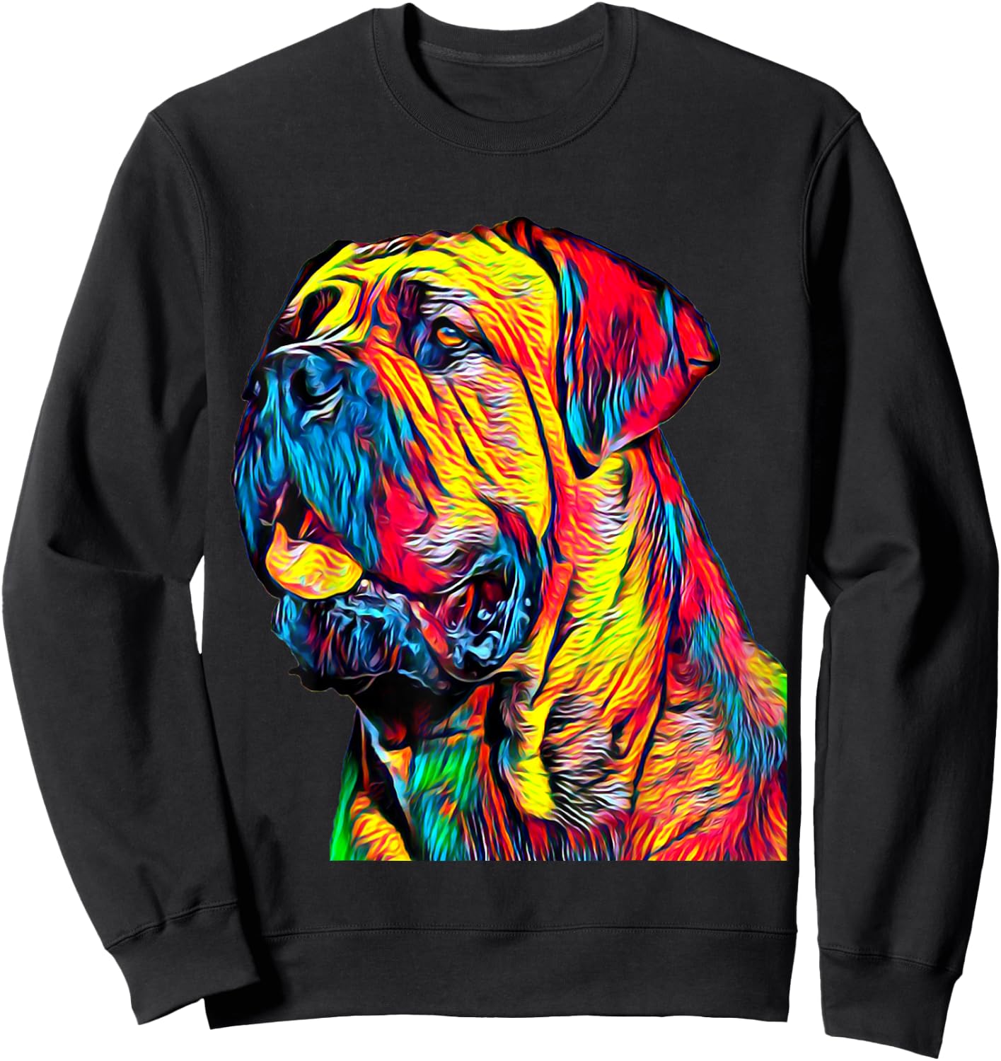 Cane Corso Italian Mastiff Dog Head Sweatshirt - Sweatshirt | Black
