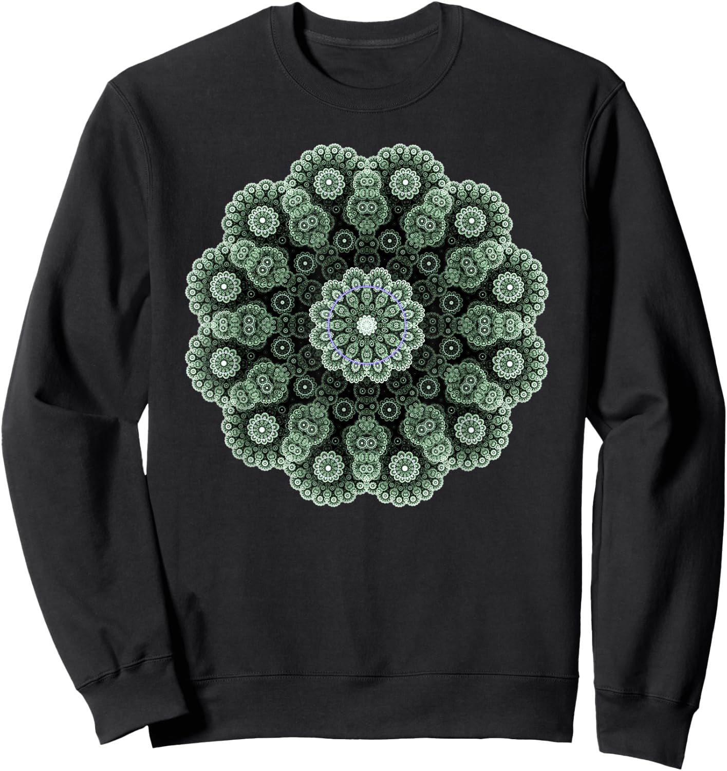 Mandala Sacred Geometry Prana Art Yoga Mantra Om Good Vibe Sweatshirt - Sweatshirt | Black