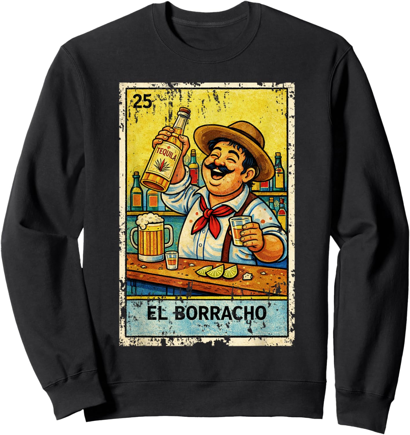 EL Borracho Cinco de Mayo Sweatshirt - Sweatshirt | Black