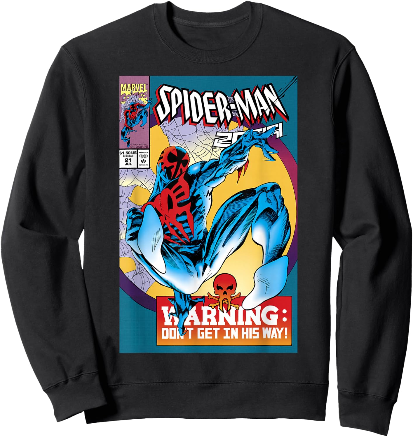 Marvel Spider-Man 2099 Comic Cover Small Sweatshirt - Sweatshirt | Black