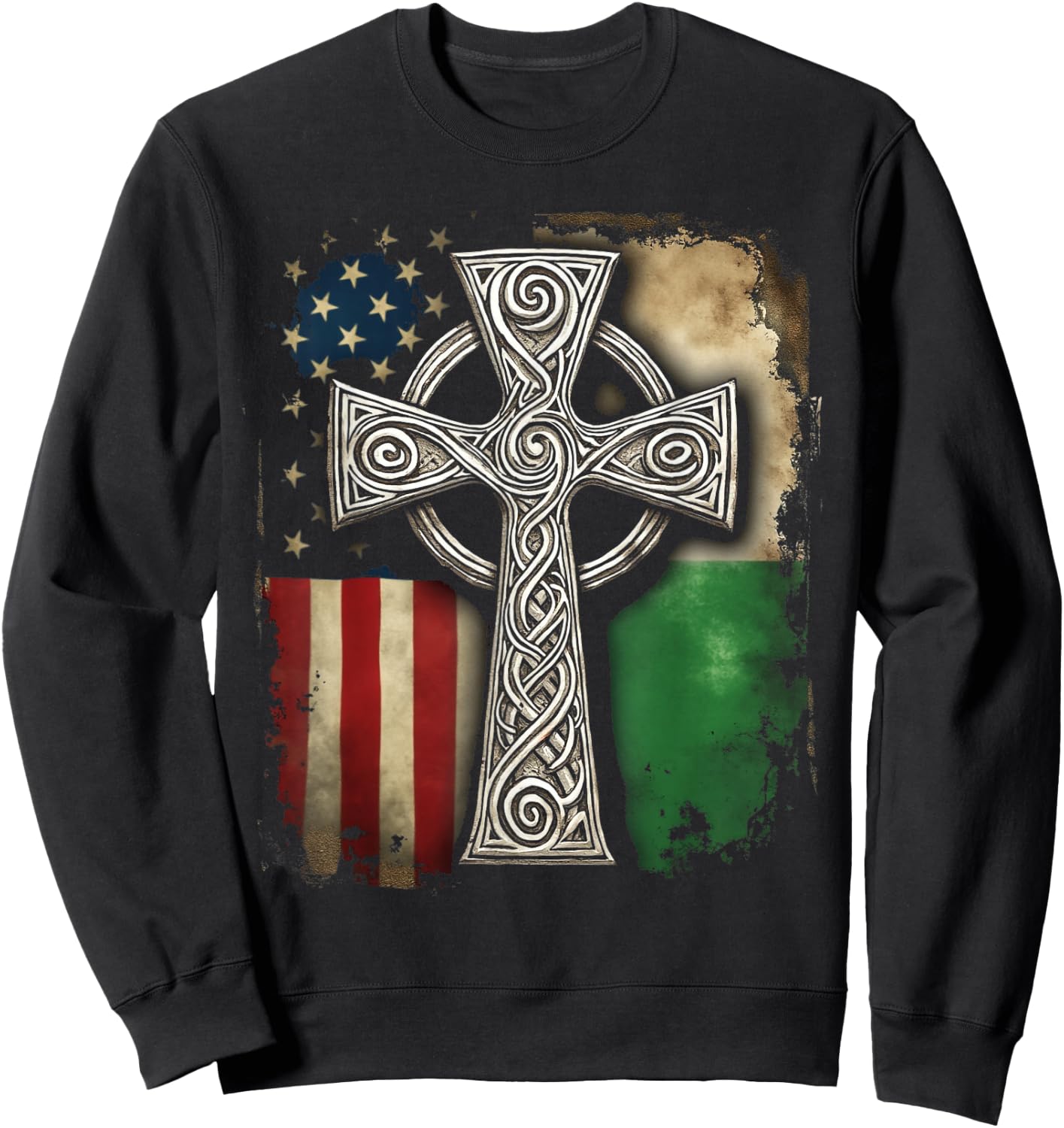 Celtic Cross Sweatshirt - Sweatshirt | Black