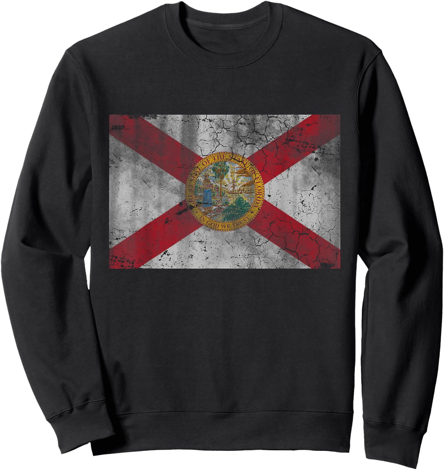 Florida Flag Vintage Fade Men Women Kids Youth Toddlers Sweatshirt - Sweatshirt | Black