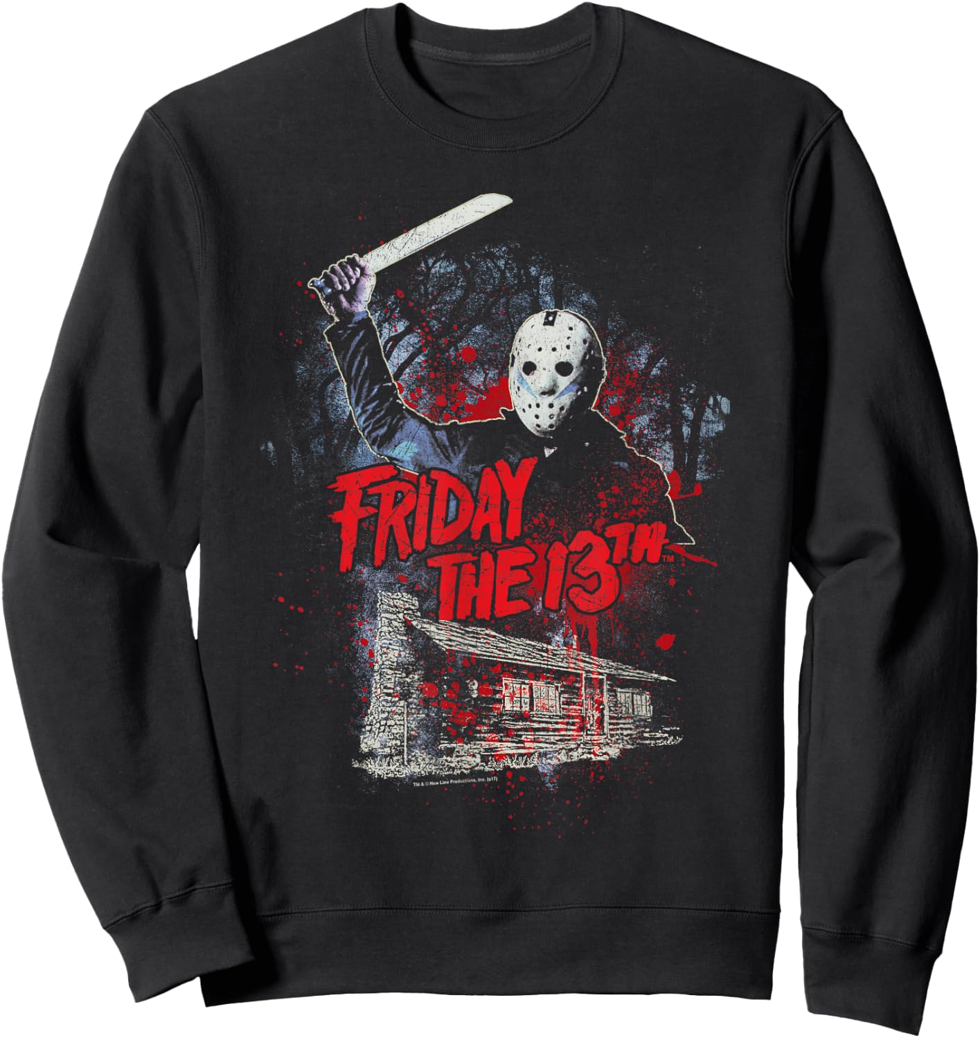 Friday The 13th Jason Cabin Small Sweatshirt - Sweatshirt | Black